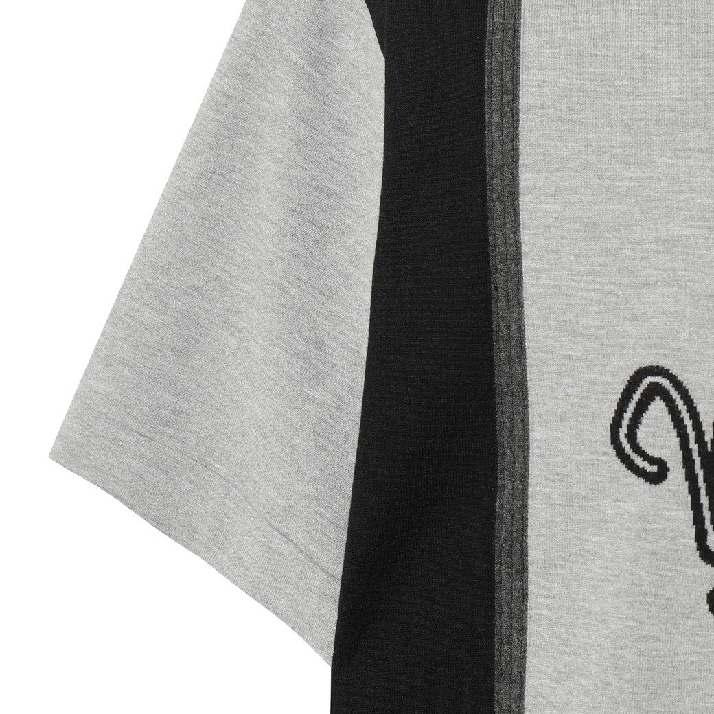 MEN リラックスフィット ニットポロ グレー