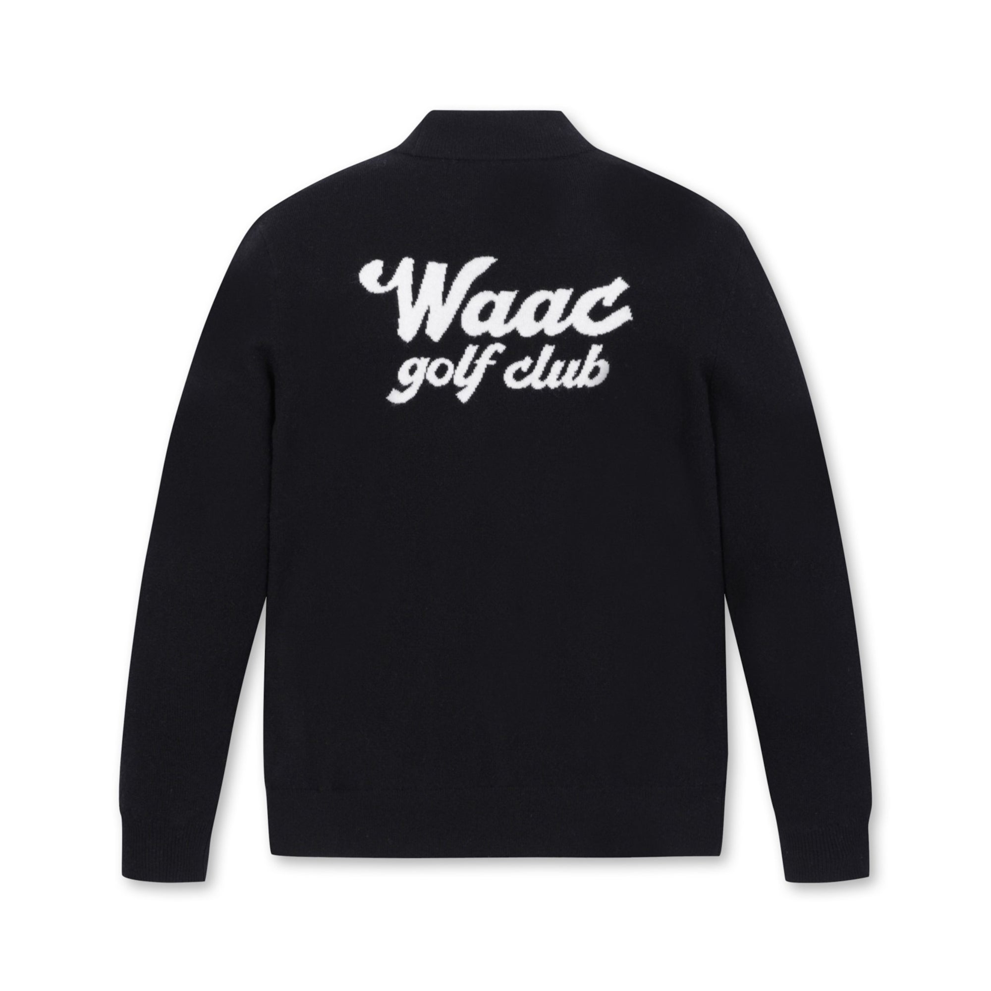 MEN バックロゴタートルネック ブラック