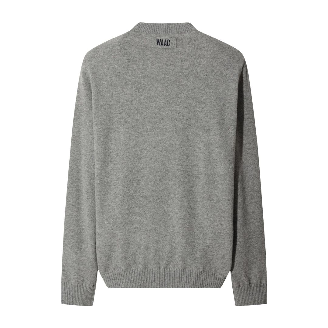MEN SPACE WAACKY WOOL100 WINDPROOFセーター グレー