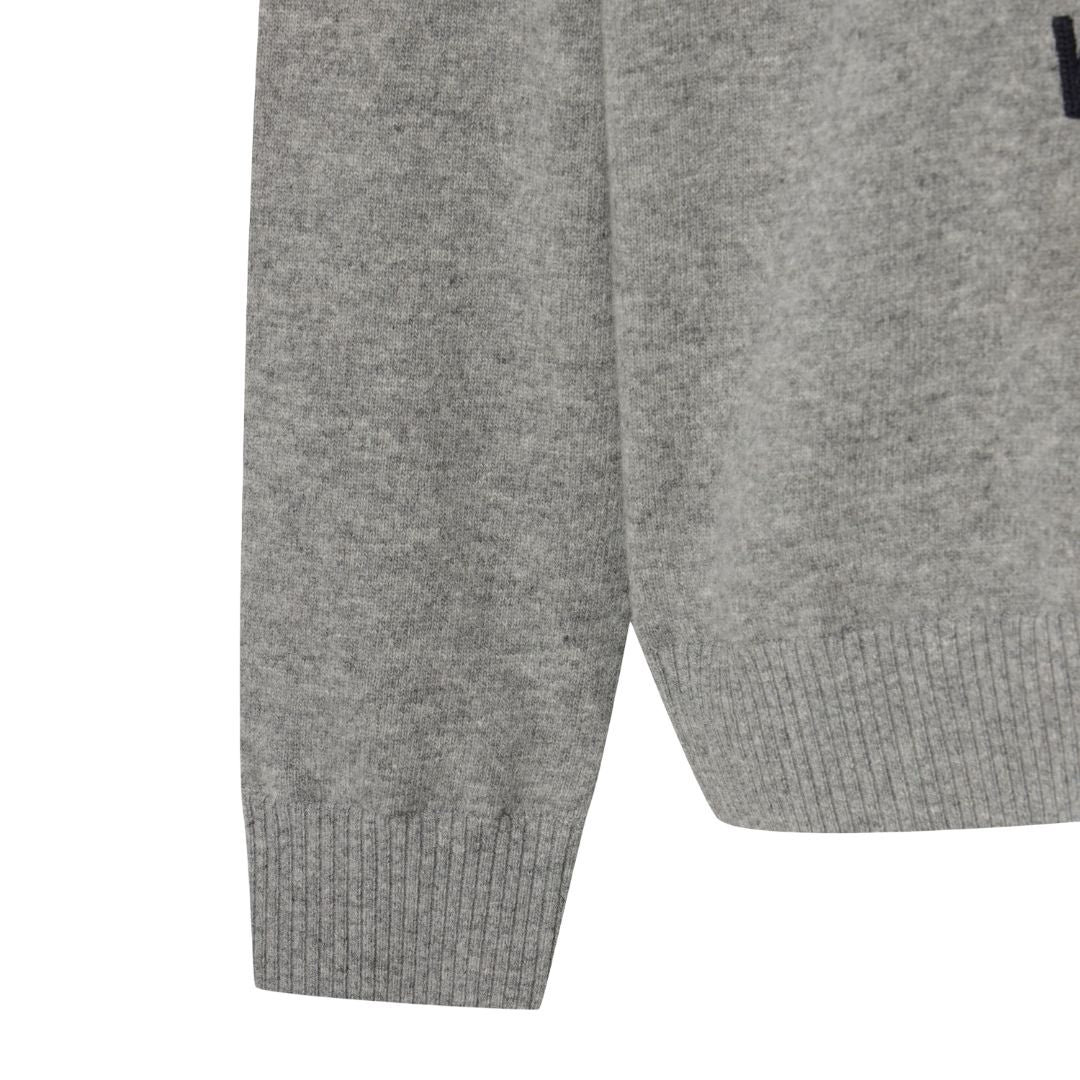 MEN SPACE WAACKY WOOL100 WINDPROOFセーター グレー