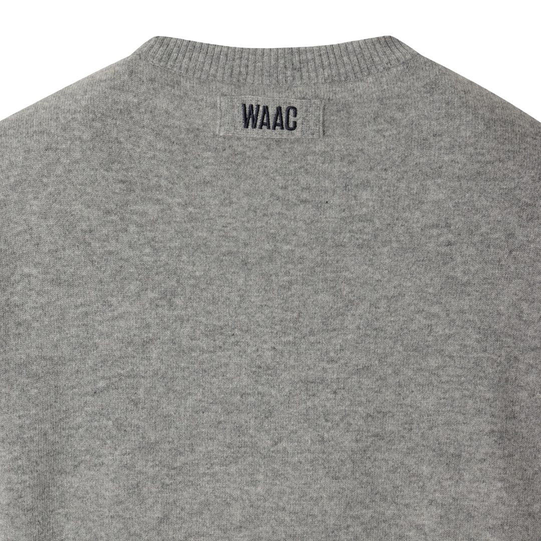 MEN SPACE WAACKY WOOL100 WINDPROOFセーター グレー