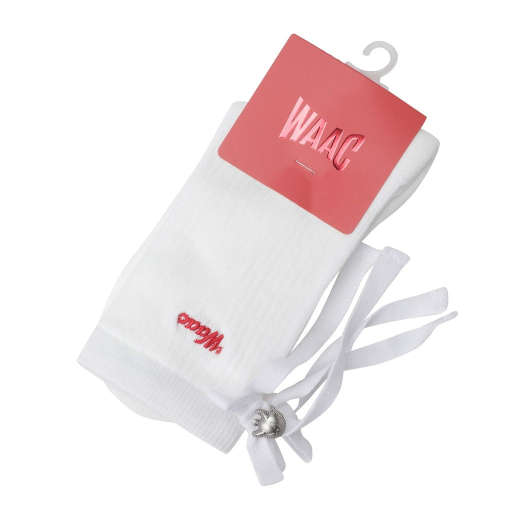 WOMEN METAL WAACKYリボンソックス ホワイト