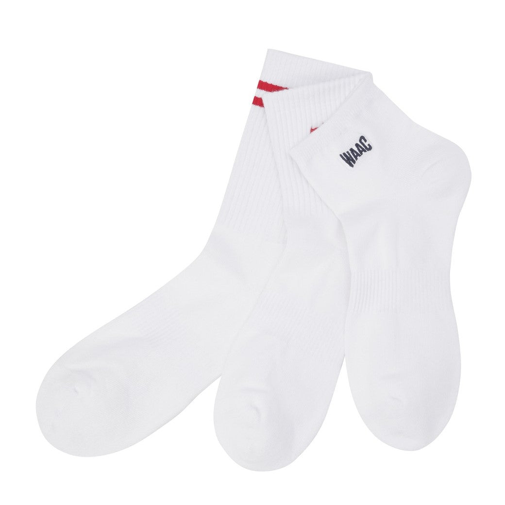 WOMEN LOW TO HIGH パックソックス ホワイト