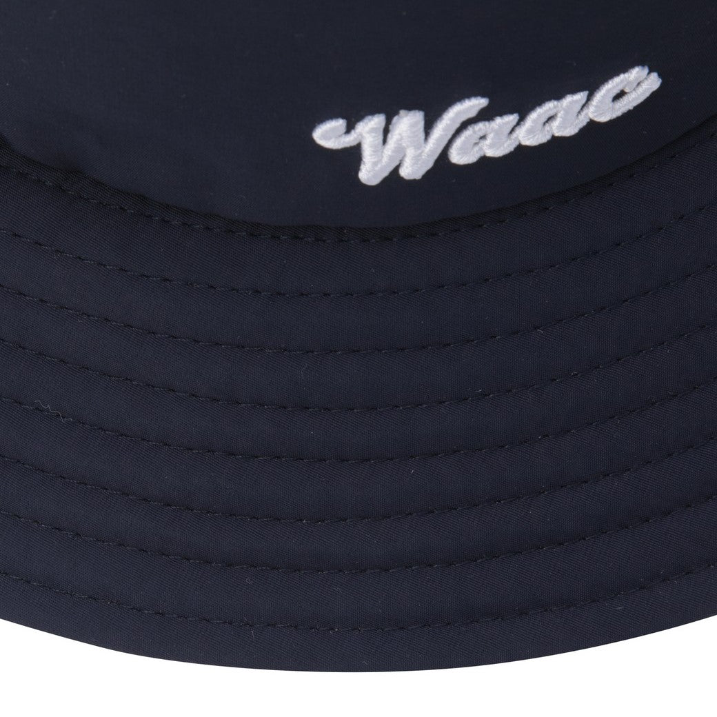 UNISEX WAACKYオープンバックバケットハット ネイビー