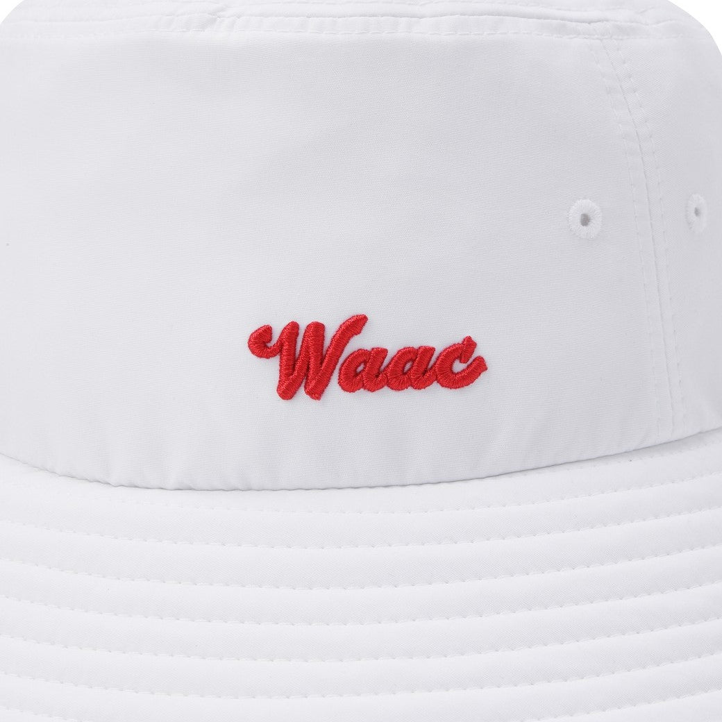 UNISEX WAACKYオープンバックバケットハット ホワイト