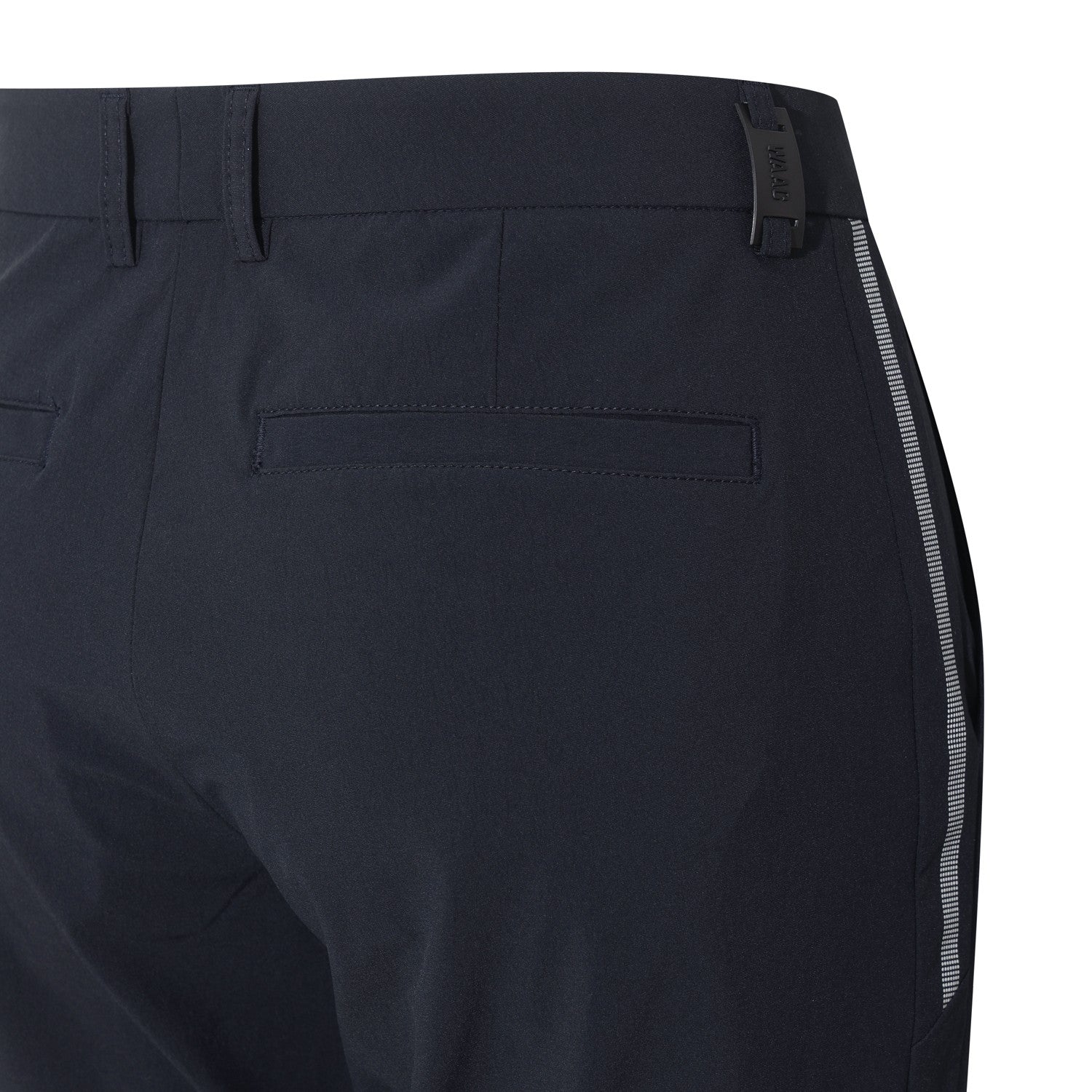 MEN 4WAYストレッチ サイドシームロゴ ロングパンツ ネイビー