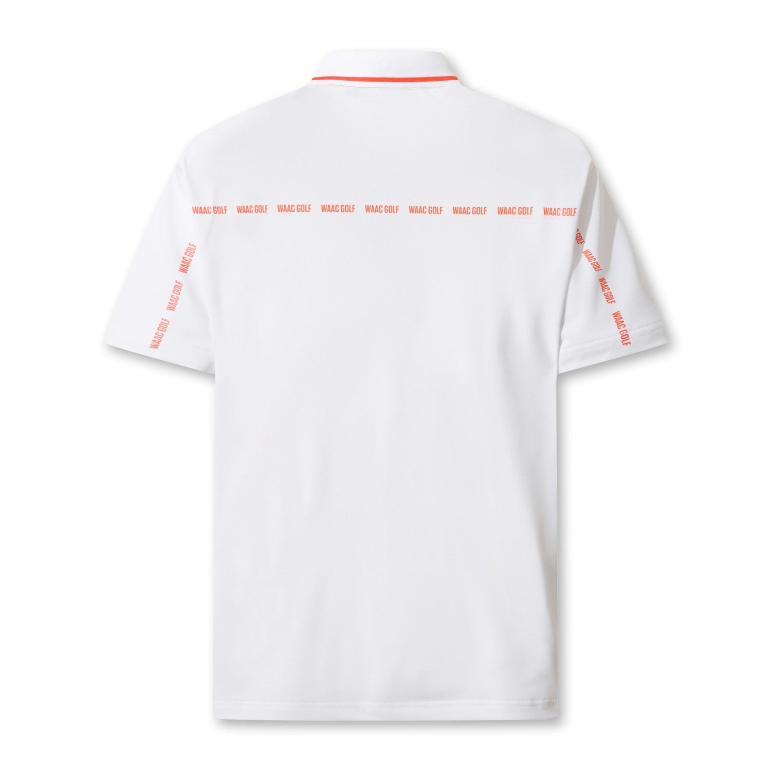 MEN UV バックロゴライン ポロシャツ ホワイト