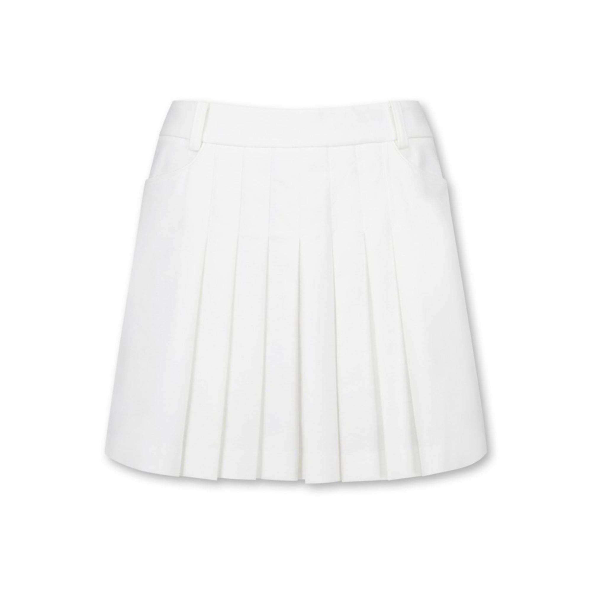 WOMENS プリーツスカート ホワイト/072344350