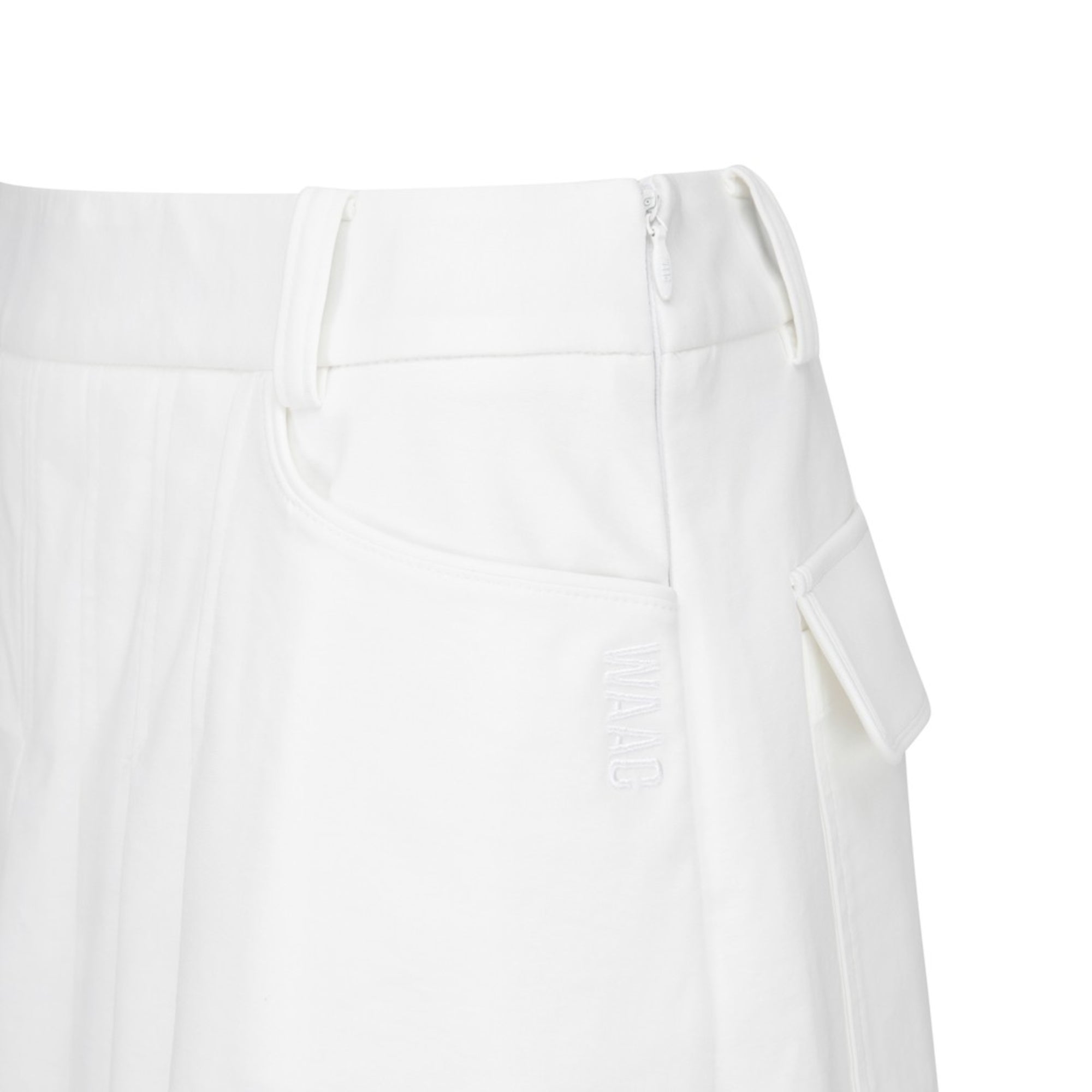 WOMENS プリーツスカート ホワイト/072344350