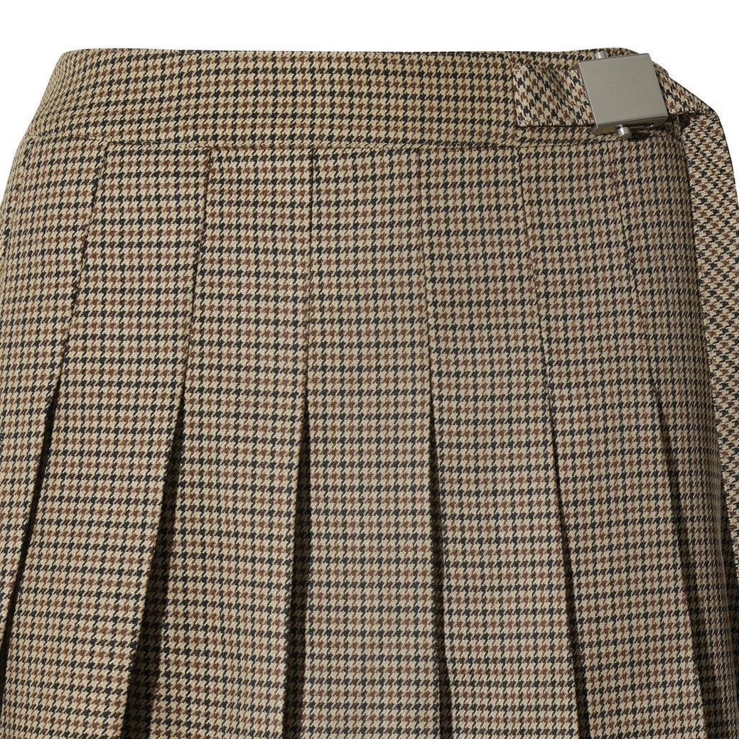 WOMEN ラップスカート ブラウン