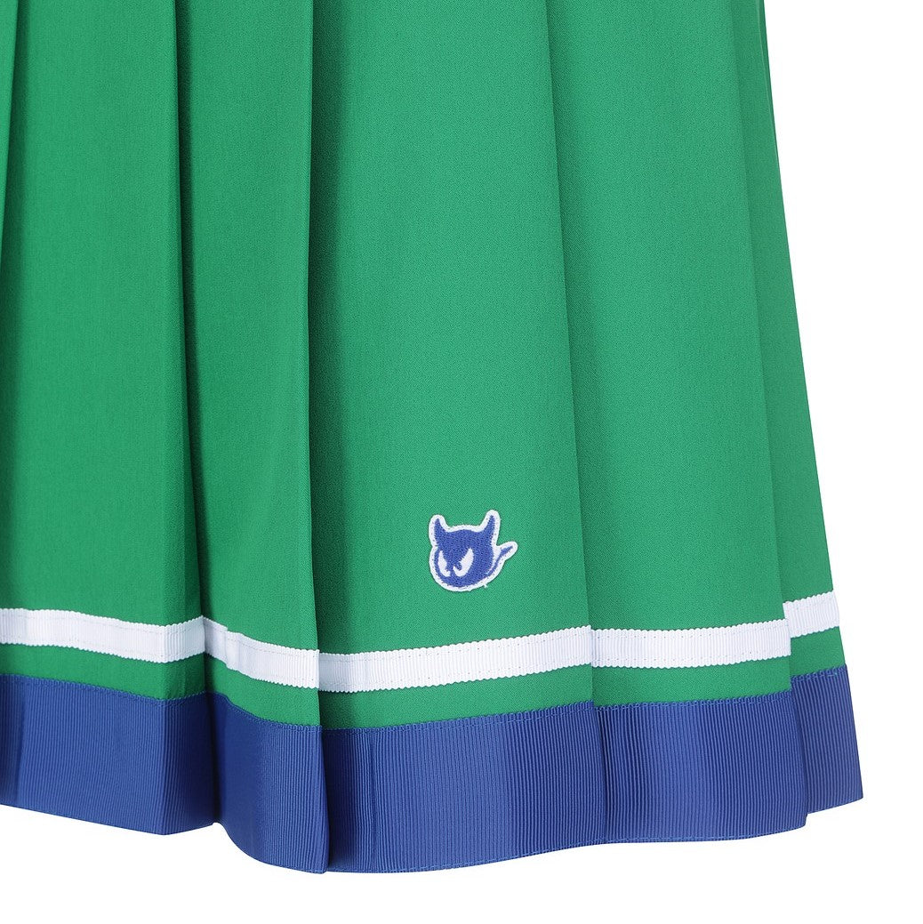 WOMEN ハイウエストフルプリーツキュロットスカート グリーン