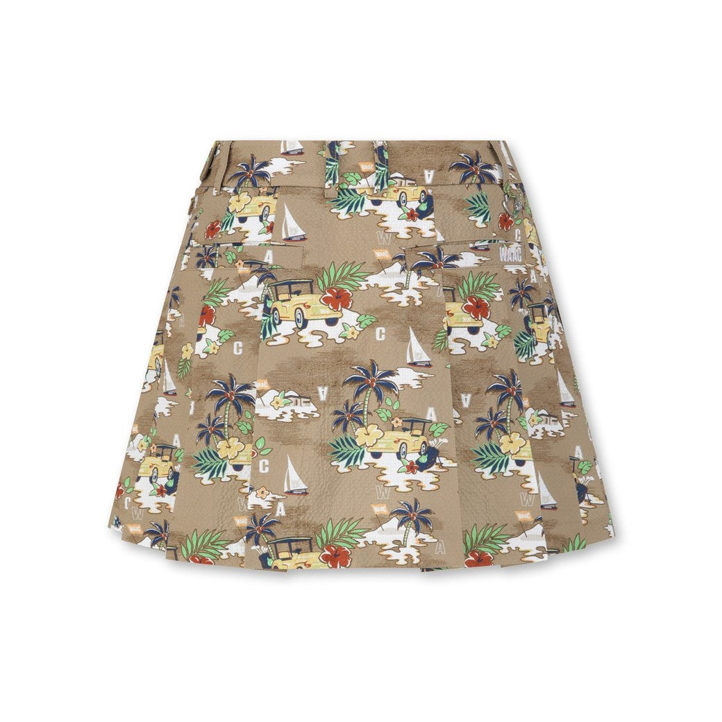 【25SS 新作】WOMEN リゾートパターンスカート ベージュ