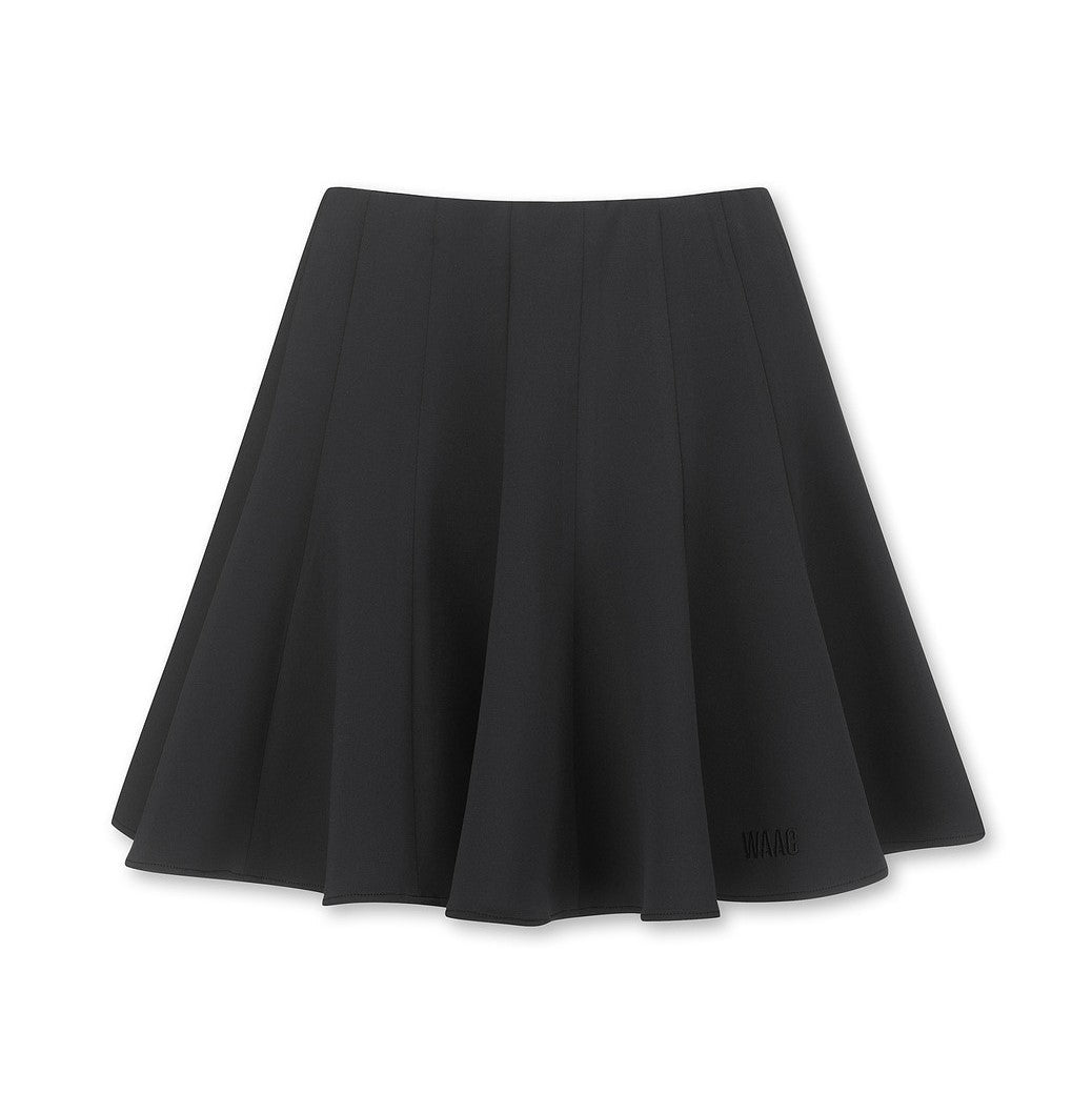 WOMENS ジャージーバリアントフレアキュロットスカート ブラック/072332355