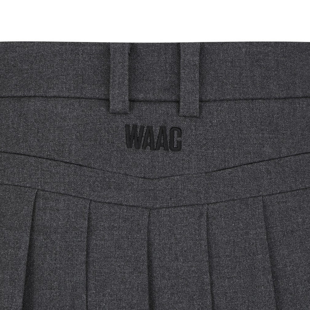 WOMENS ウールライクプリーツスカート グレー/072334372