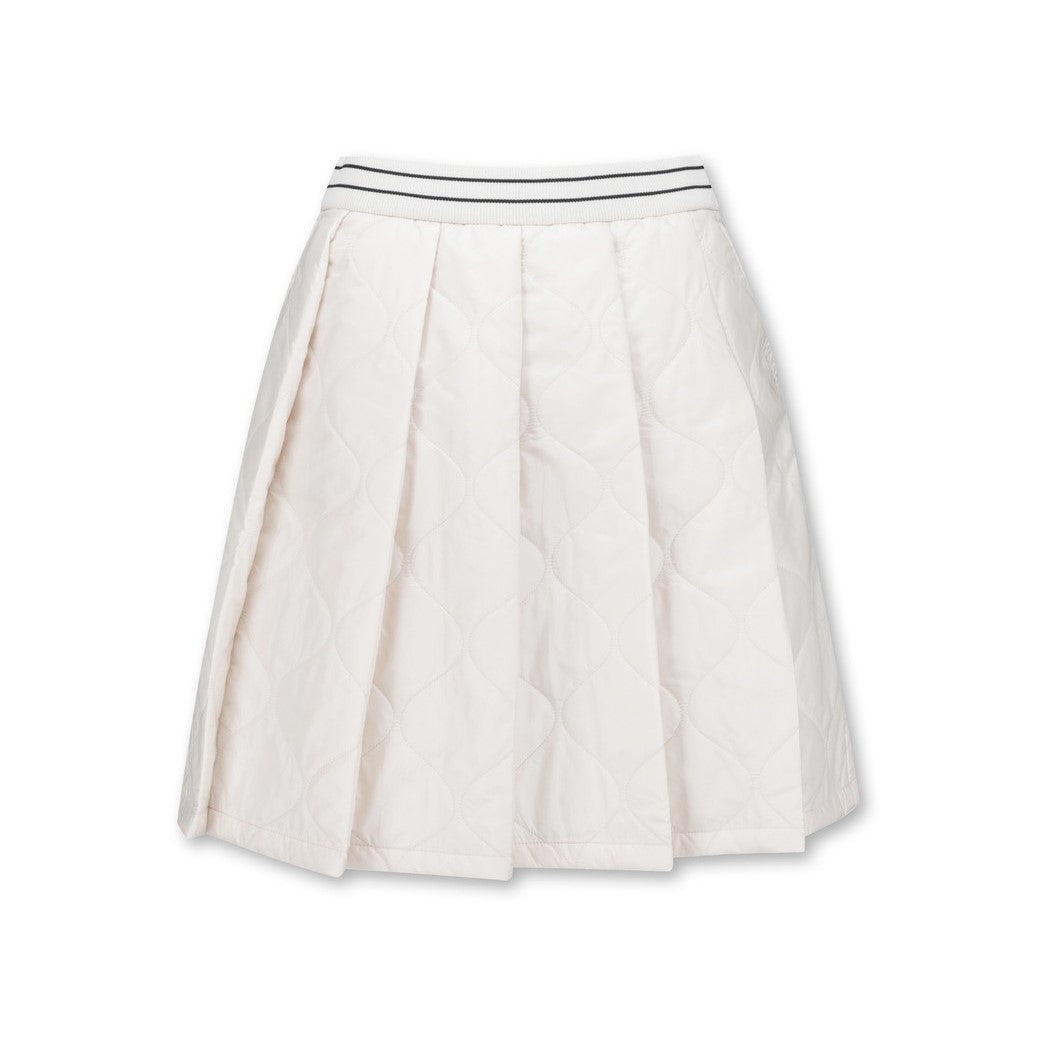 WOMEN ダイヤモンドキルティングキュロットスカート ホワイト