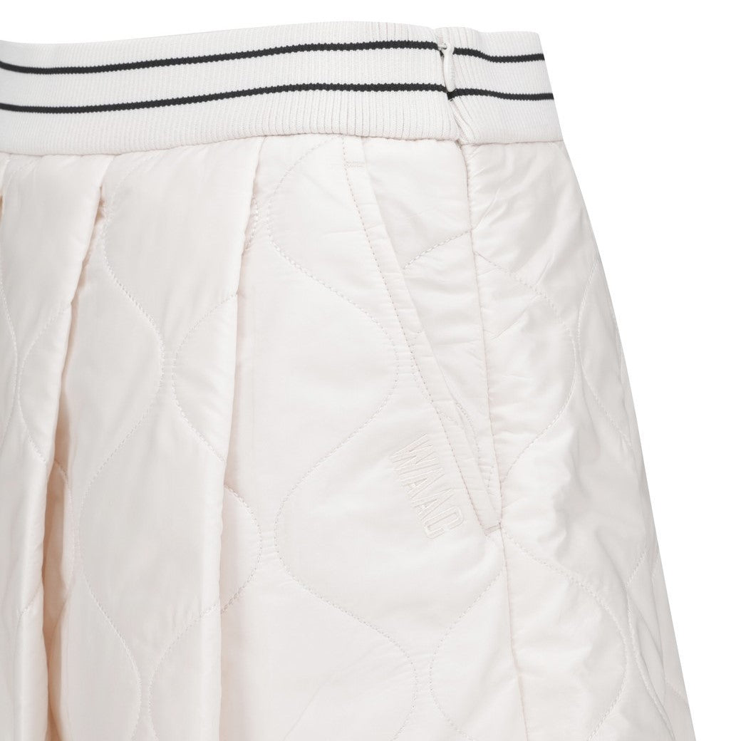 WOMEN ダイヤモンドキルティングキュロットスカート ホワイト
