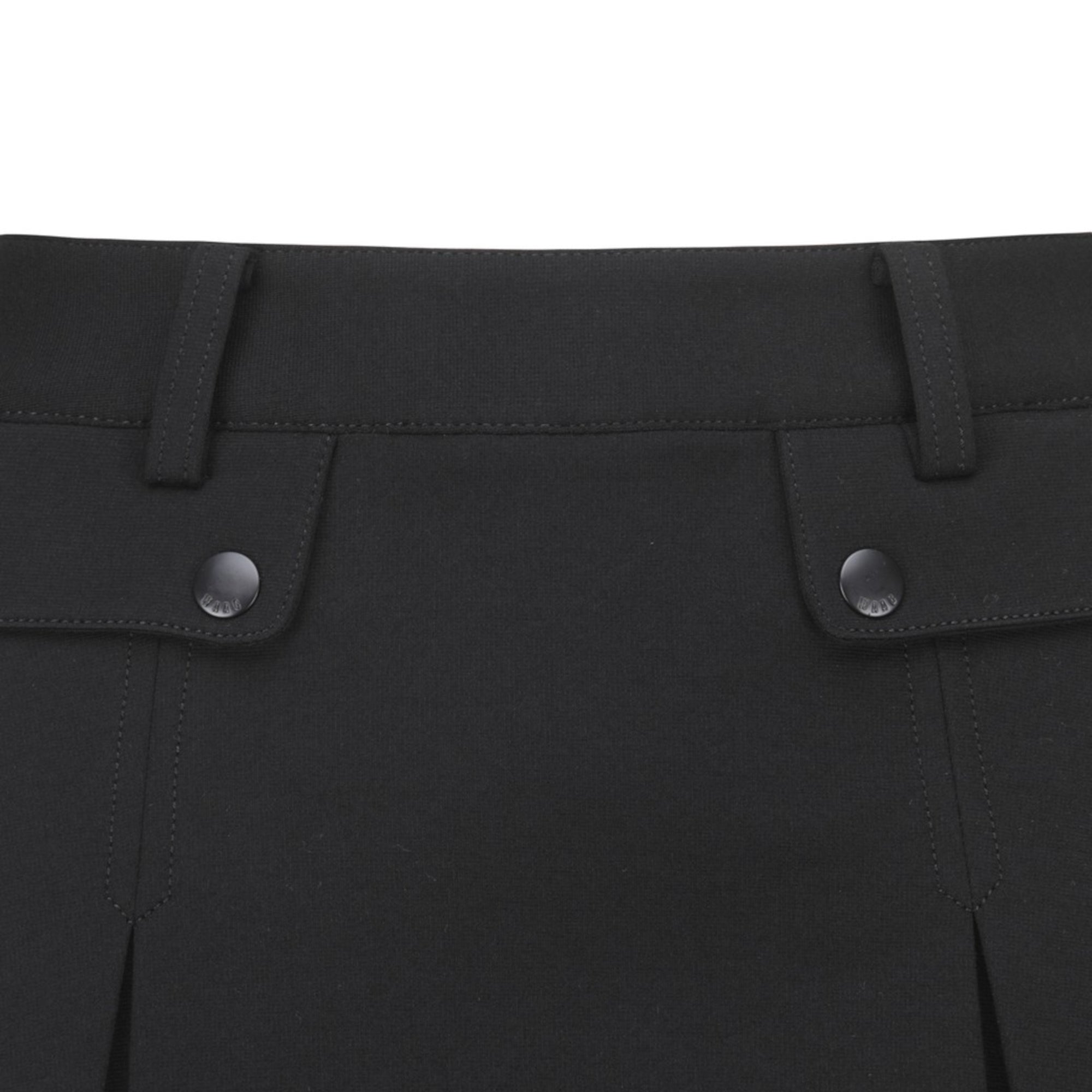 WOMENS ジャージプリーツスカート ブラック/072344360