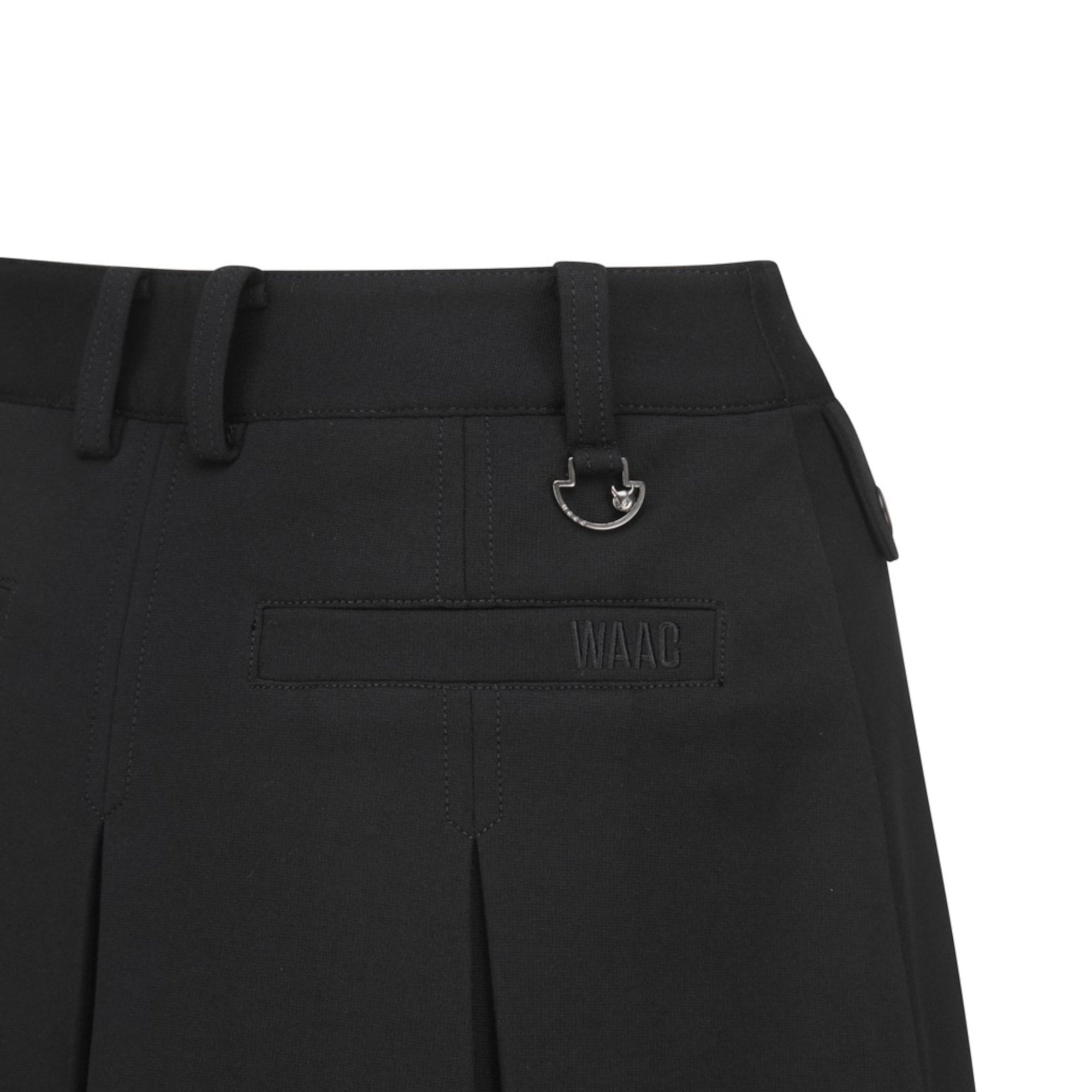 WOMENS ジャージプリーツスカート ブラック/072344360