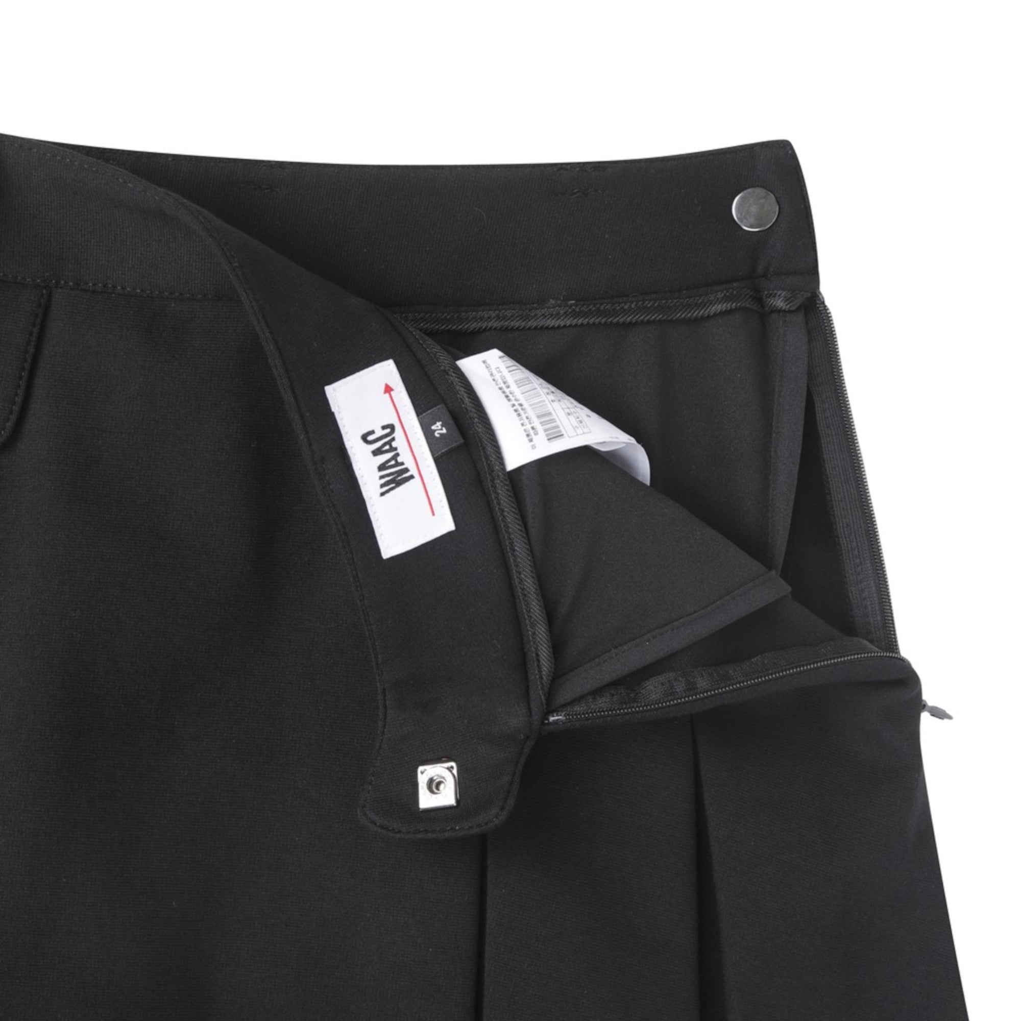 WOMENS ジャージプリーツスカート ブラック/072344360