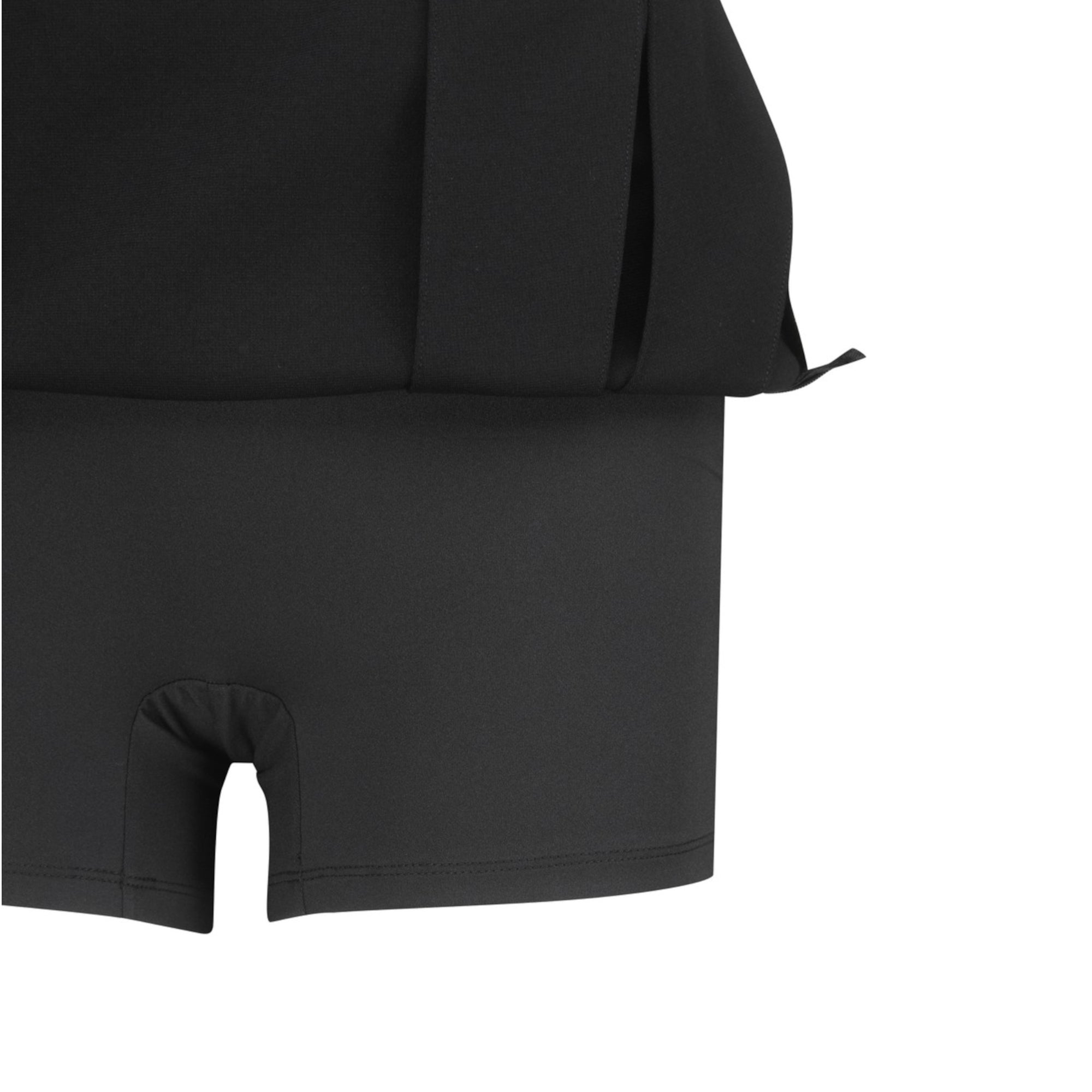 WOMENS ジャージプリーツスカート ブラック/072344360