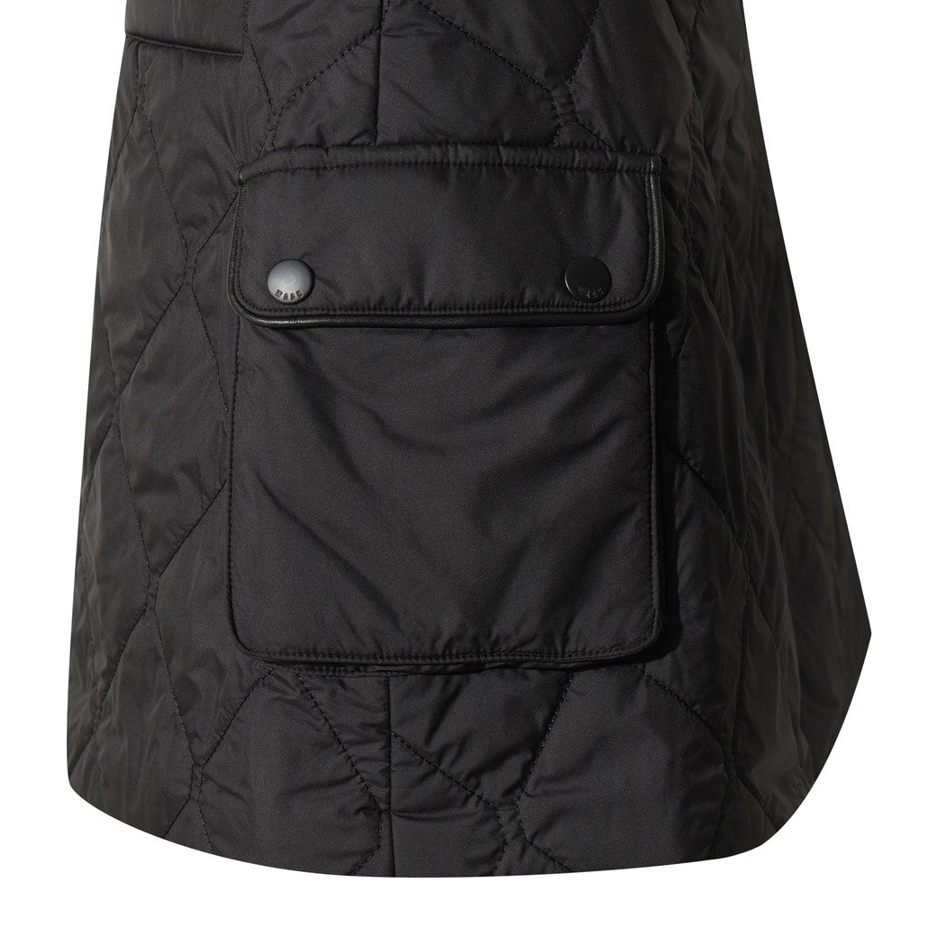 WOMEN キルティングラップスカート ブラック