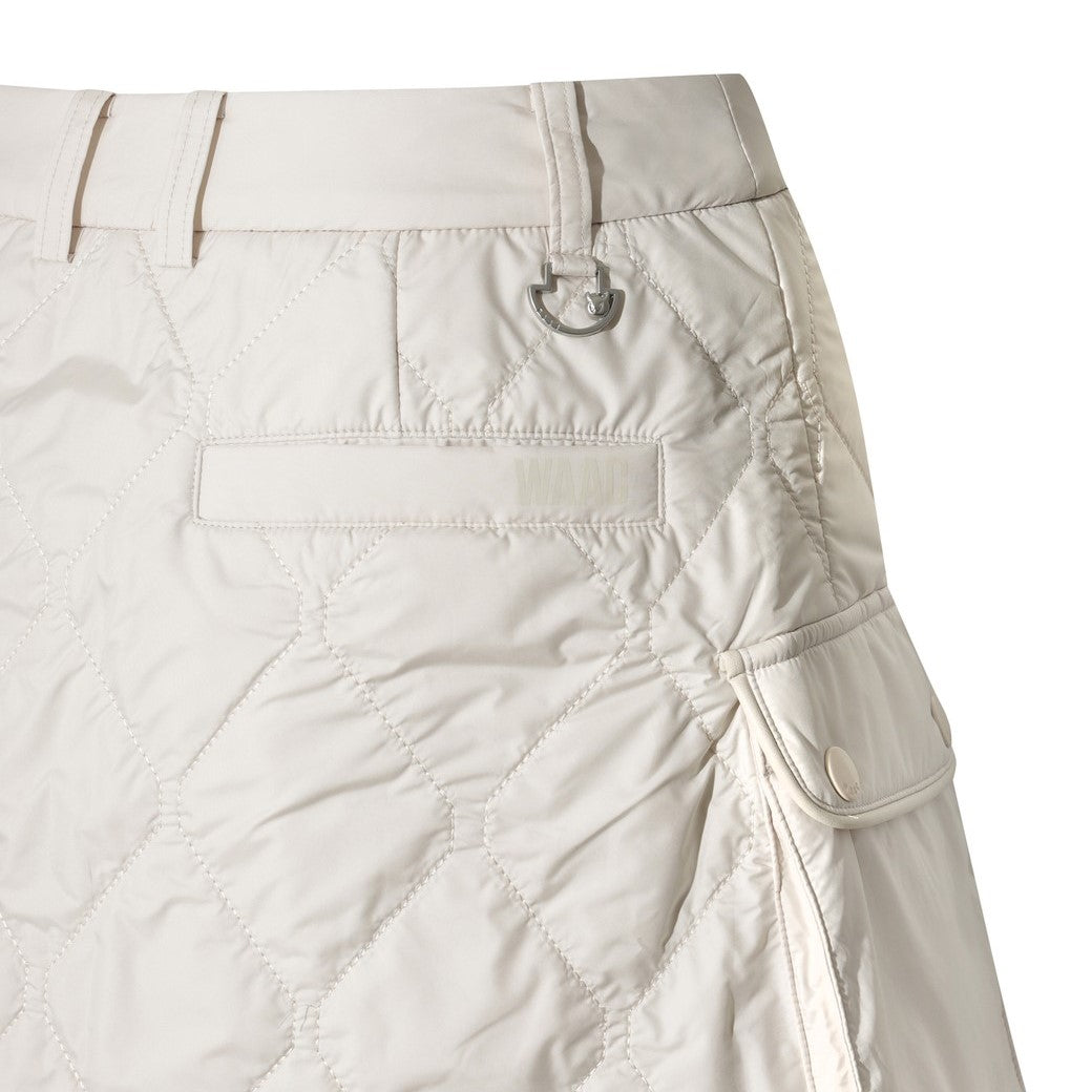 WOMEN キルティングラップスカート アイボリー