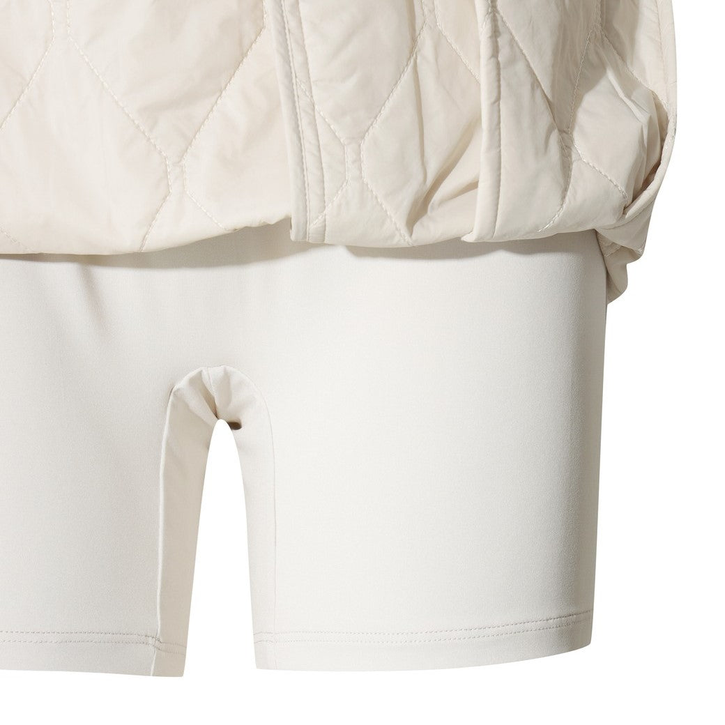 WOMEN キルティングラップスカート アイボリー