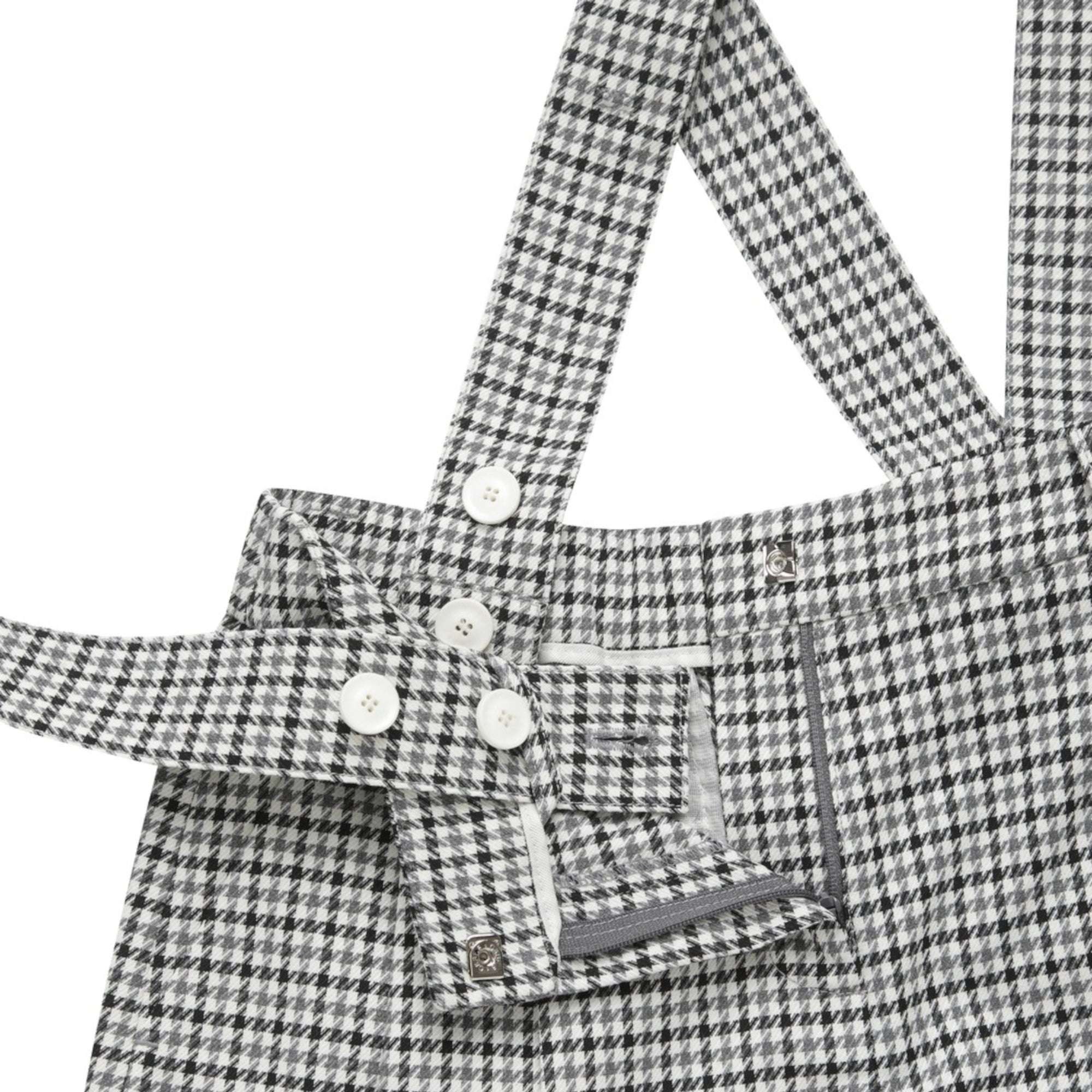 【24AW】WOMENS サスペンダーショートパンツ グレー/072344450