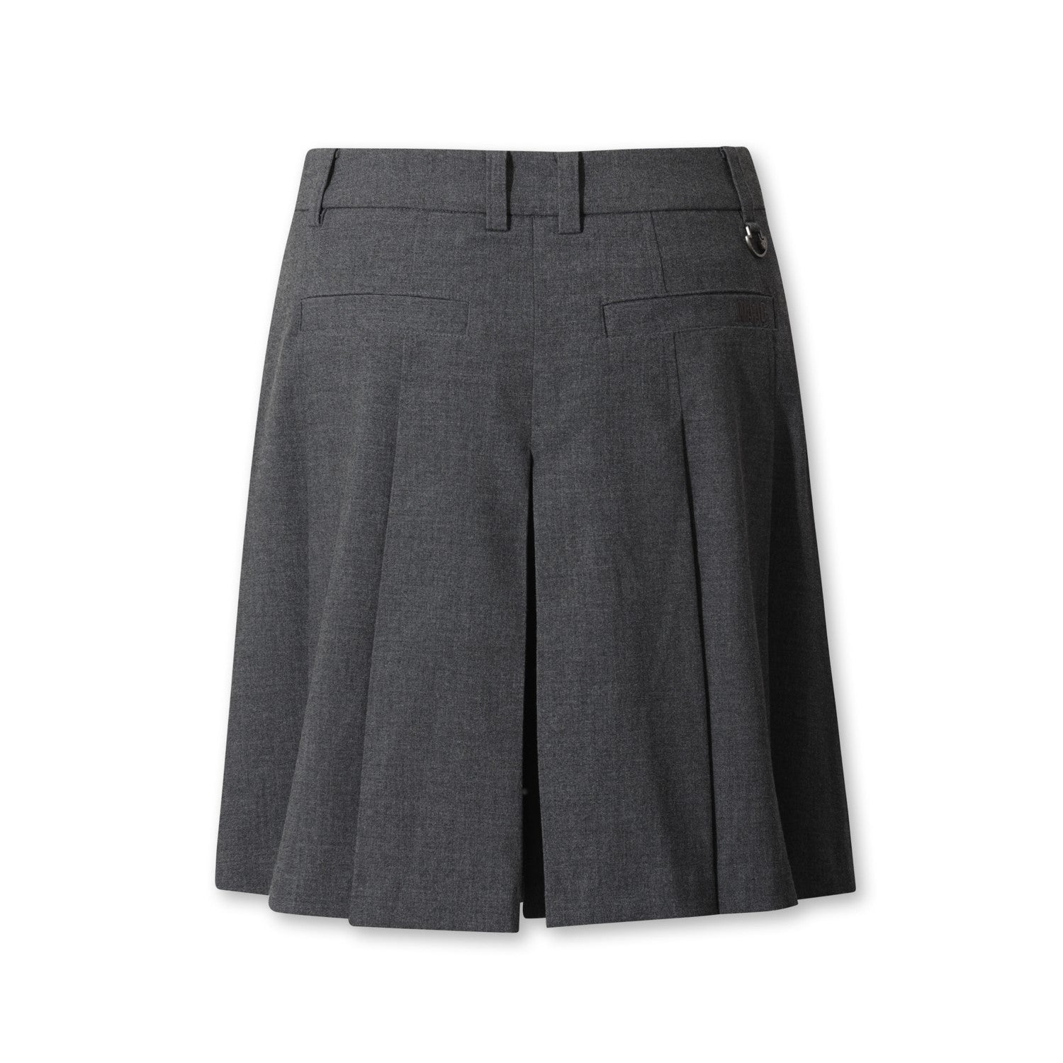 WOMEN プリーツバミューダパンツ グレー