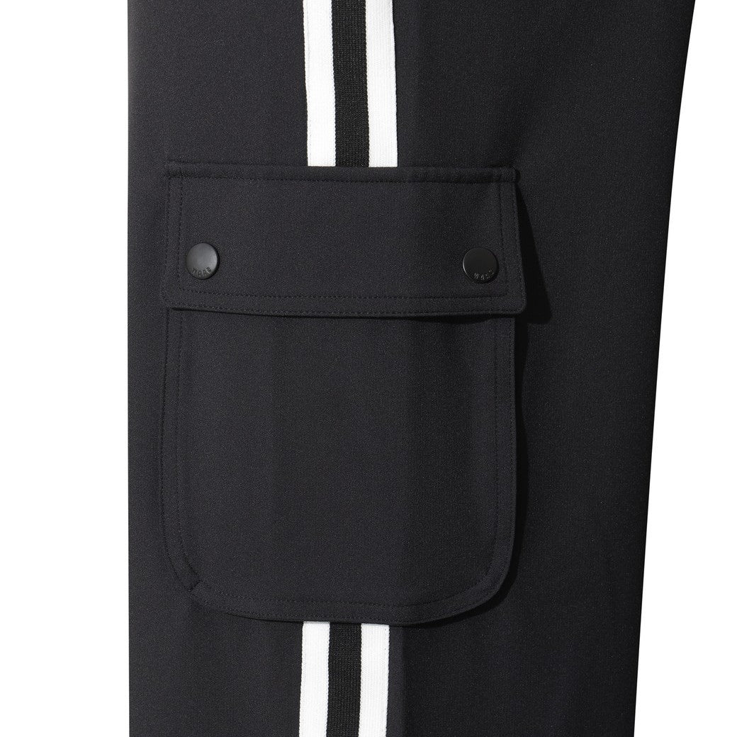 WOMEN ジャージーワイドロングパンツ ブラック