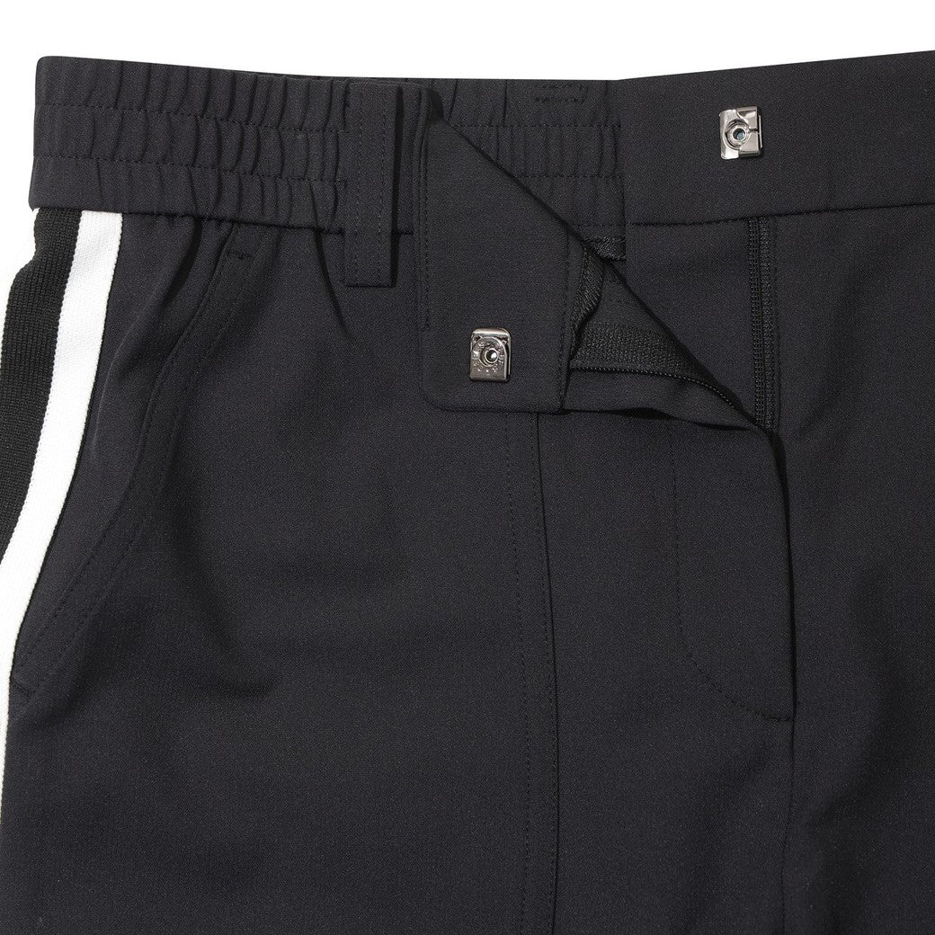 WOMEN ジャージーワイドロングパンツ ブラック