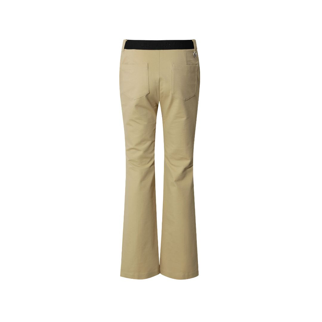 WOMEN スリムカット ストレッチパンツ ベージュ