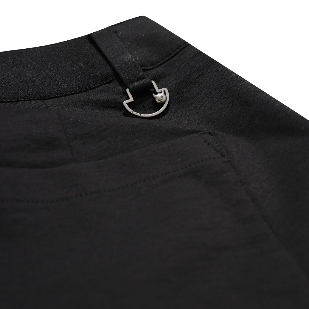 WOMEN スリムカット ストレッチパンツ ブラック