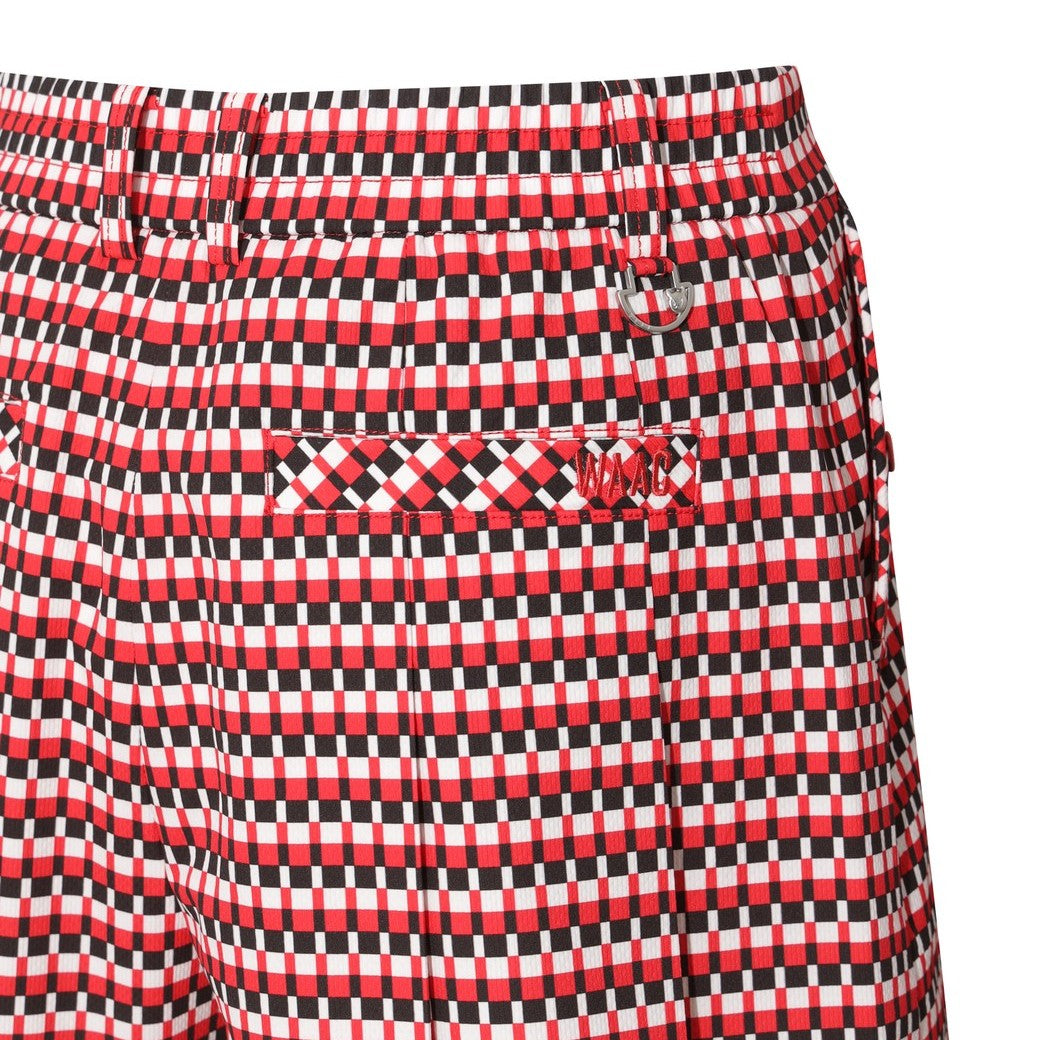 WOMEN グラフィックパターン ショートパンツ レッド