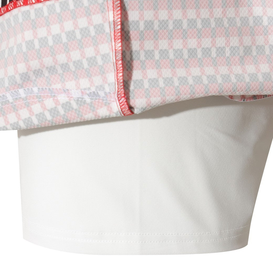 WOMEN グラフィックパターン ショートパンツ レッド