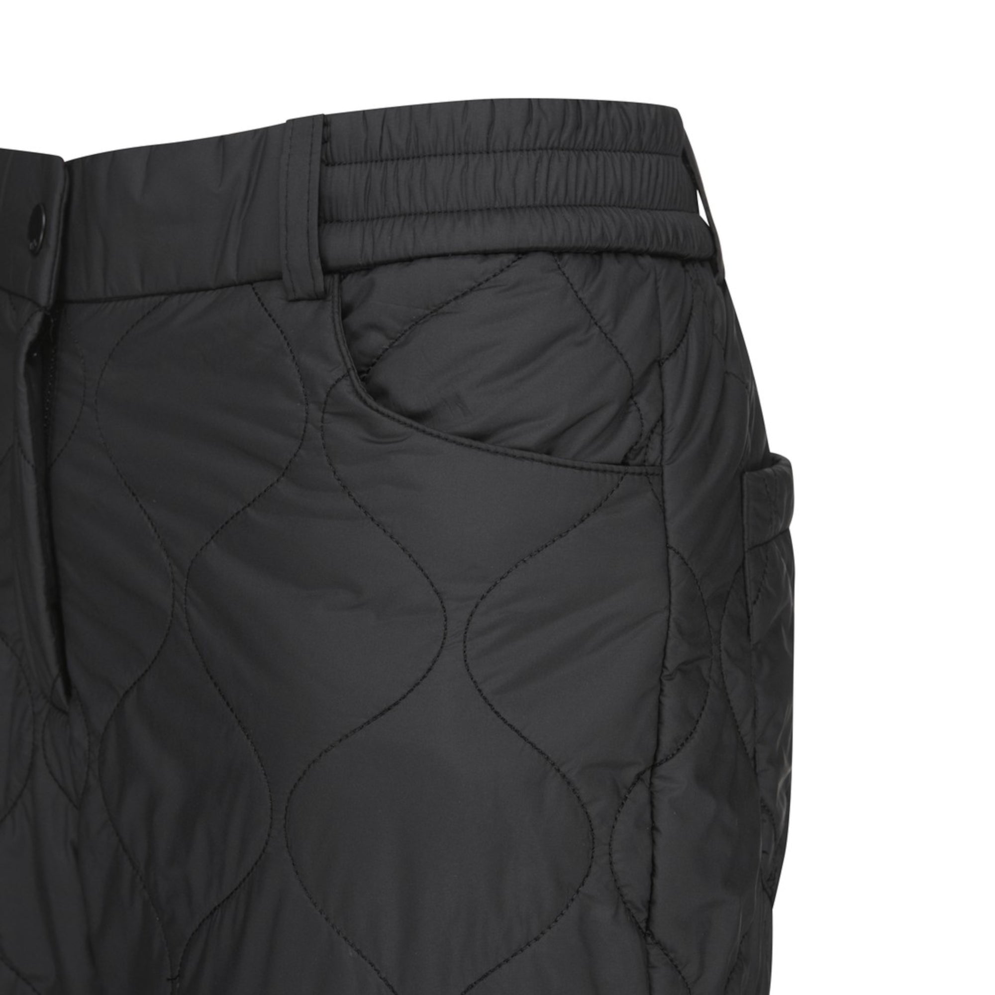 WOMENS キルティングジョガーパンツ ブラック/072344460