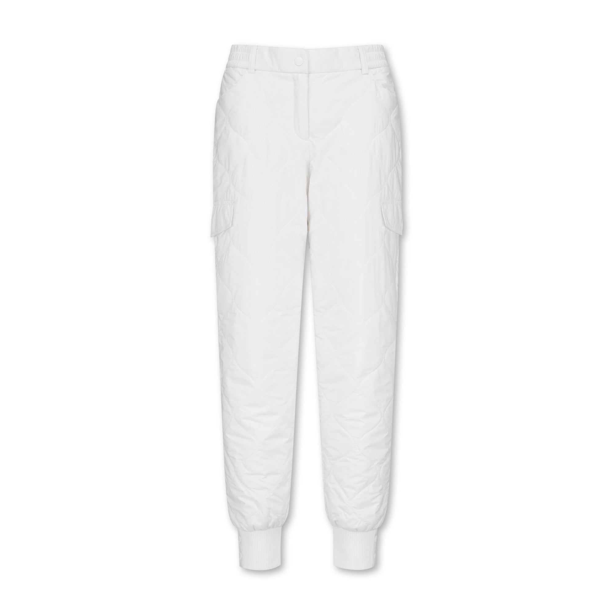 WOMENS キルティングジョガーパンツ ホワイト/072344460