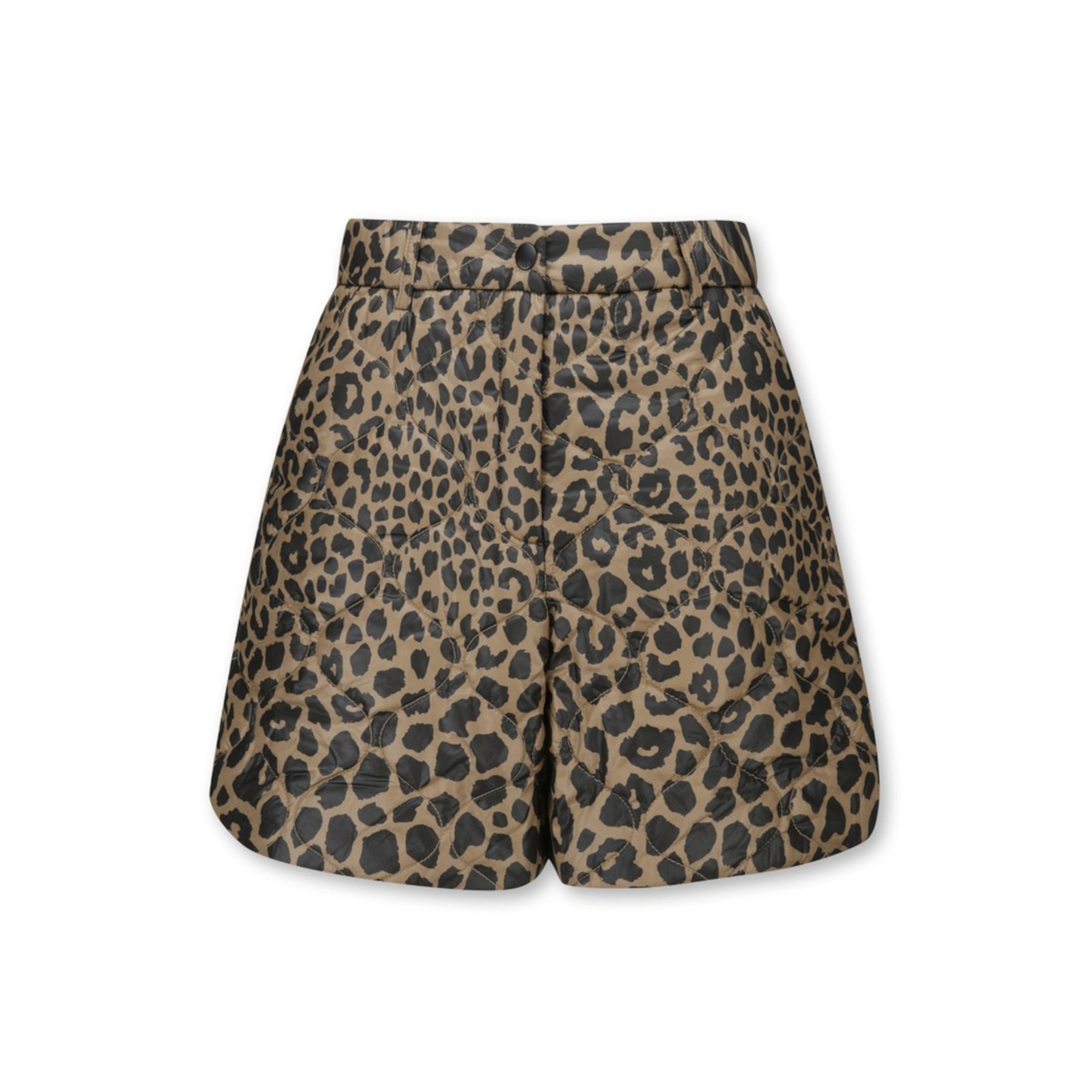 WOMEN パディングショートパンツ ブラウン