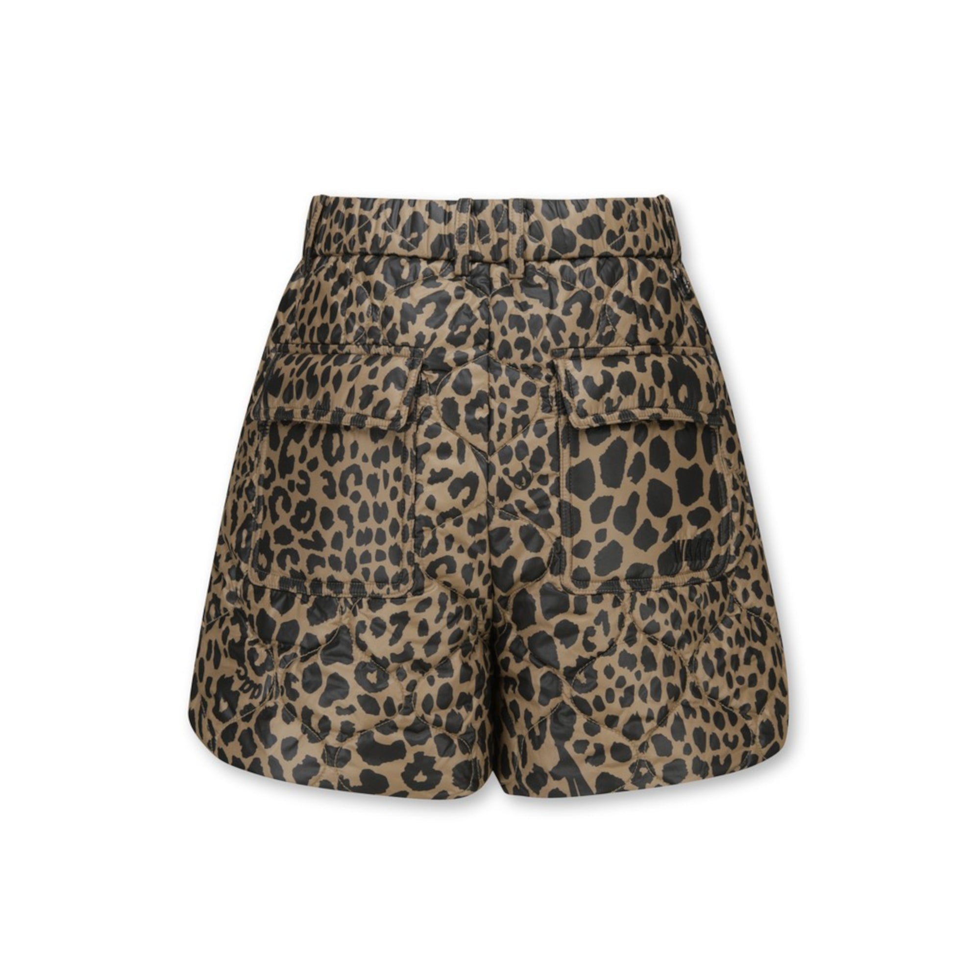 WOMEN パディングショートパンツ ブラウン