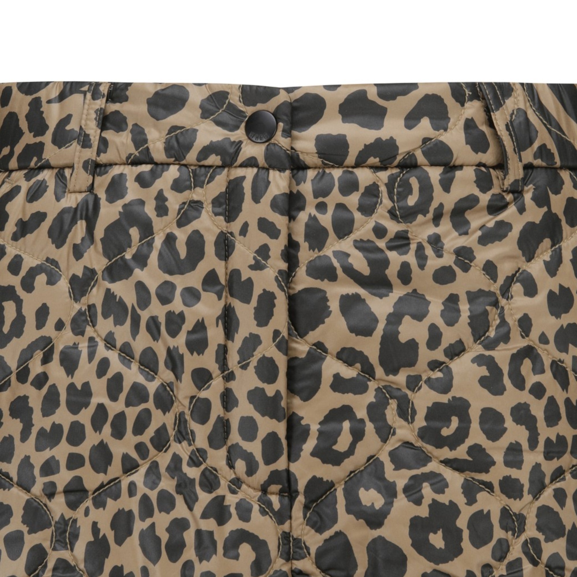 WOMEN パディングショートパンツ ブラウン