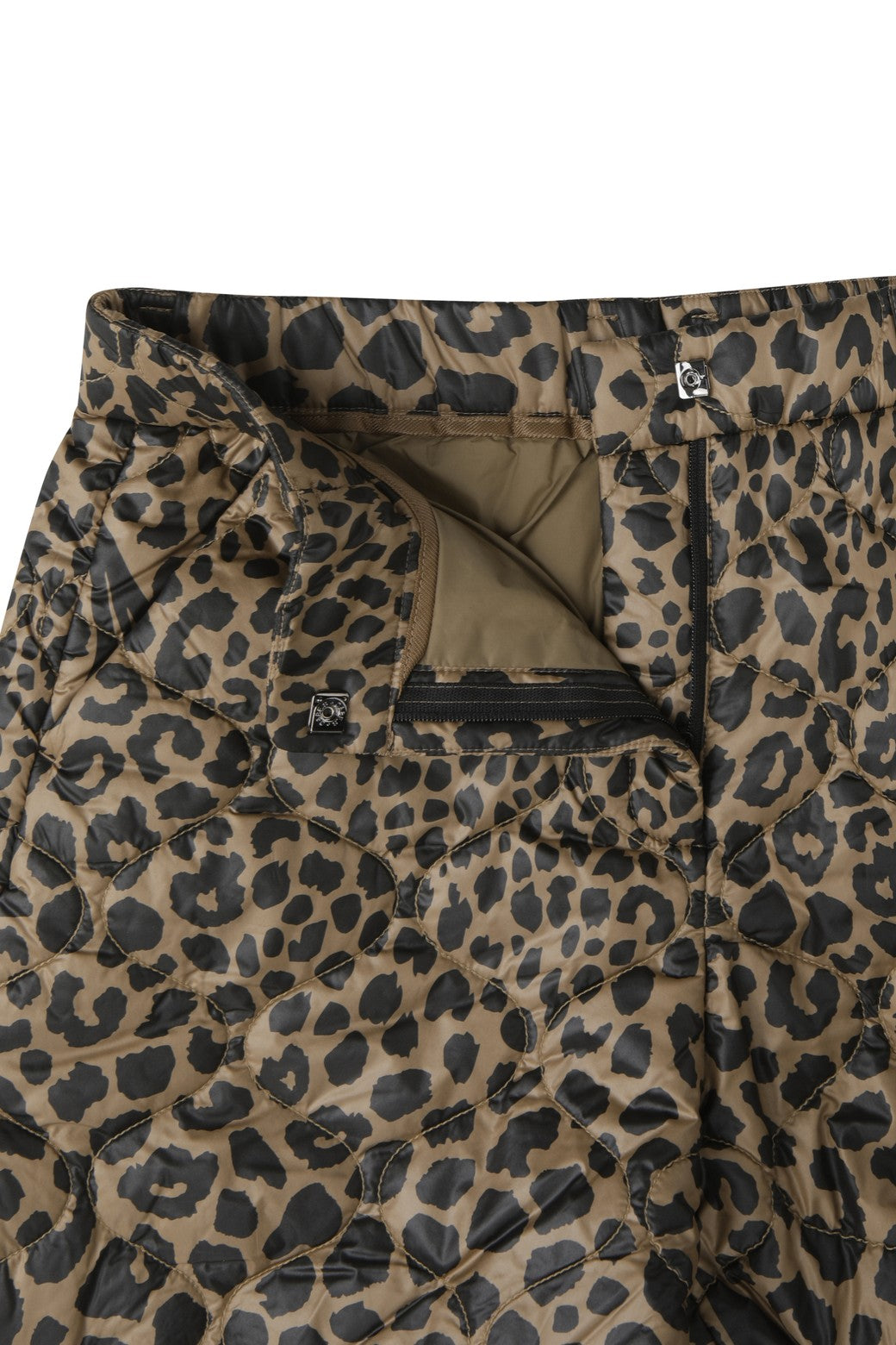 WOMEN パディングショートパンツ ブラウン