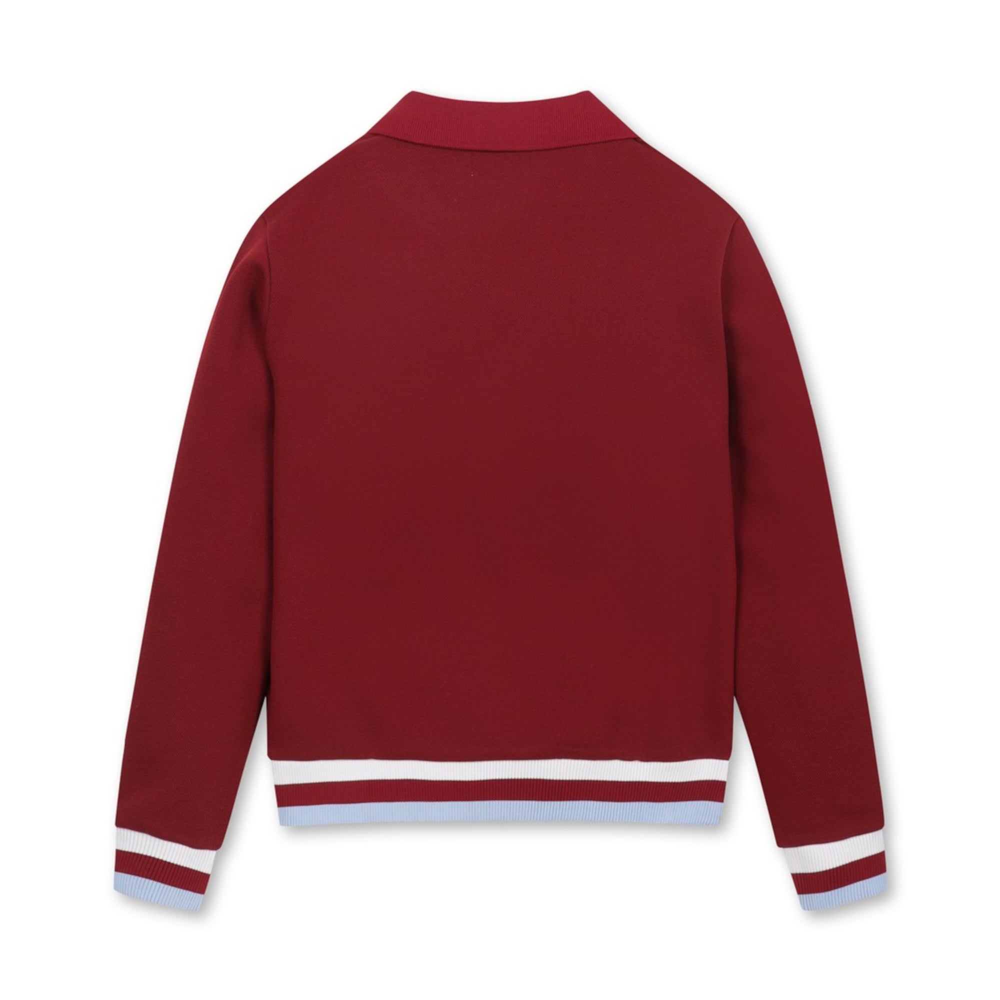 WOMENS カラーラインスウェットシャツ バーガンディ/072344051