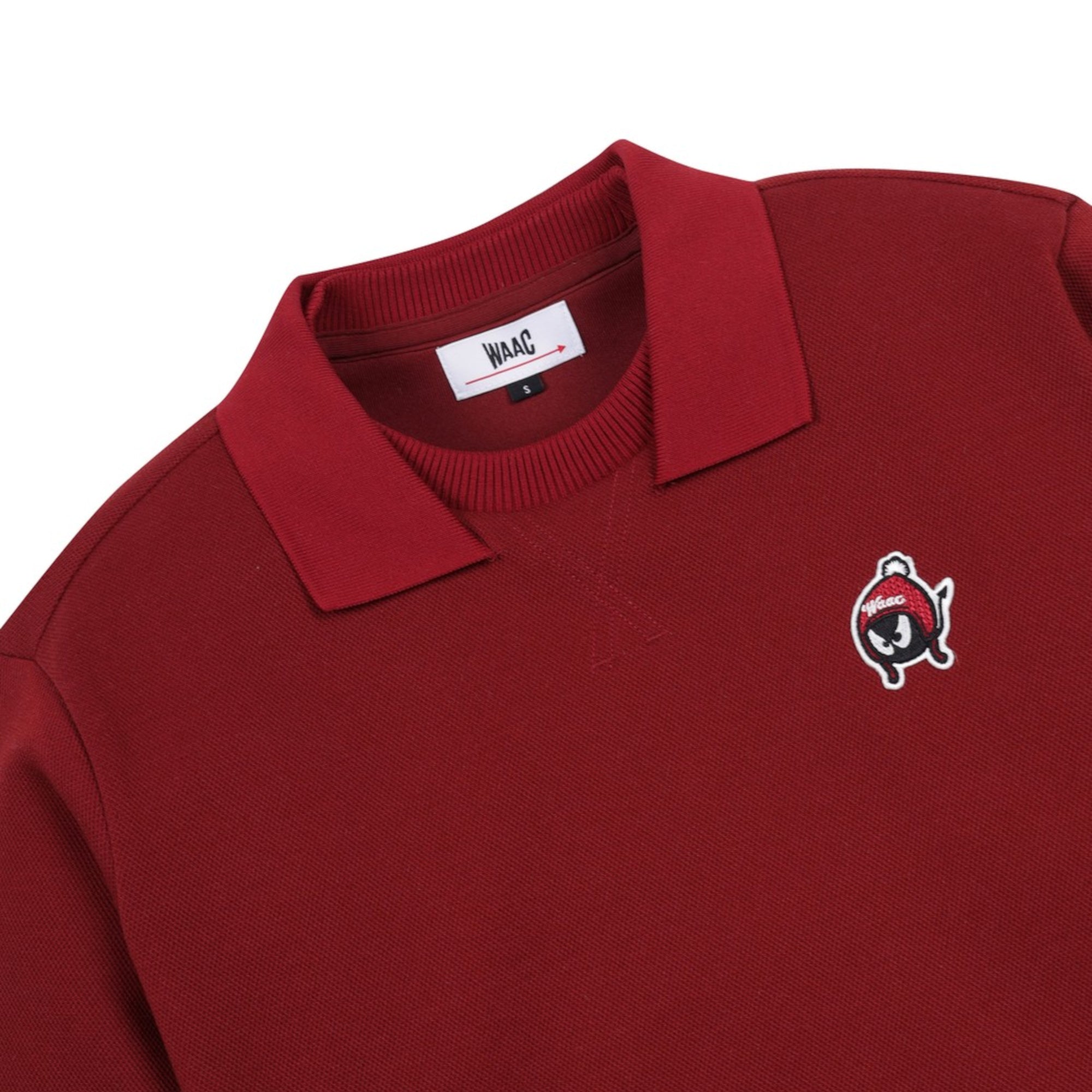 WOMENS カラーラインスウェットシャツ バーガンディ/072344051