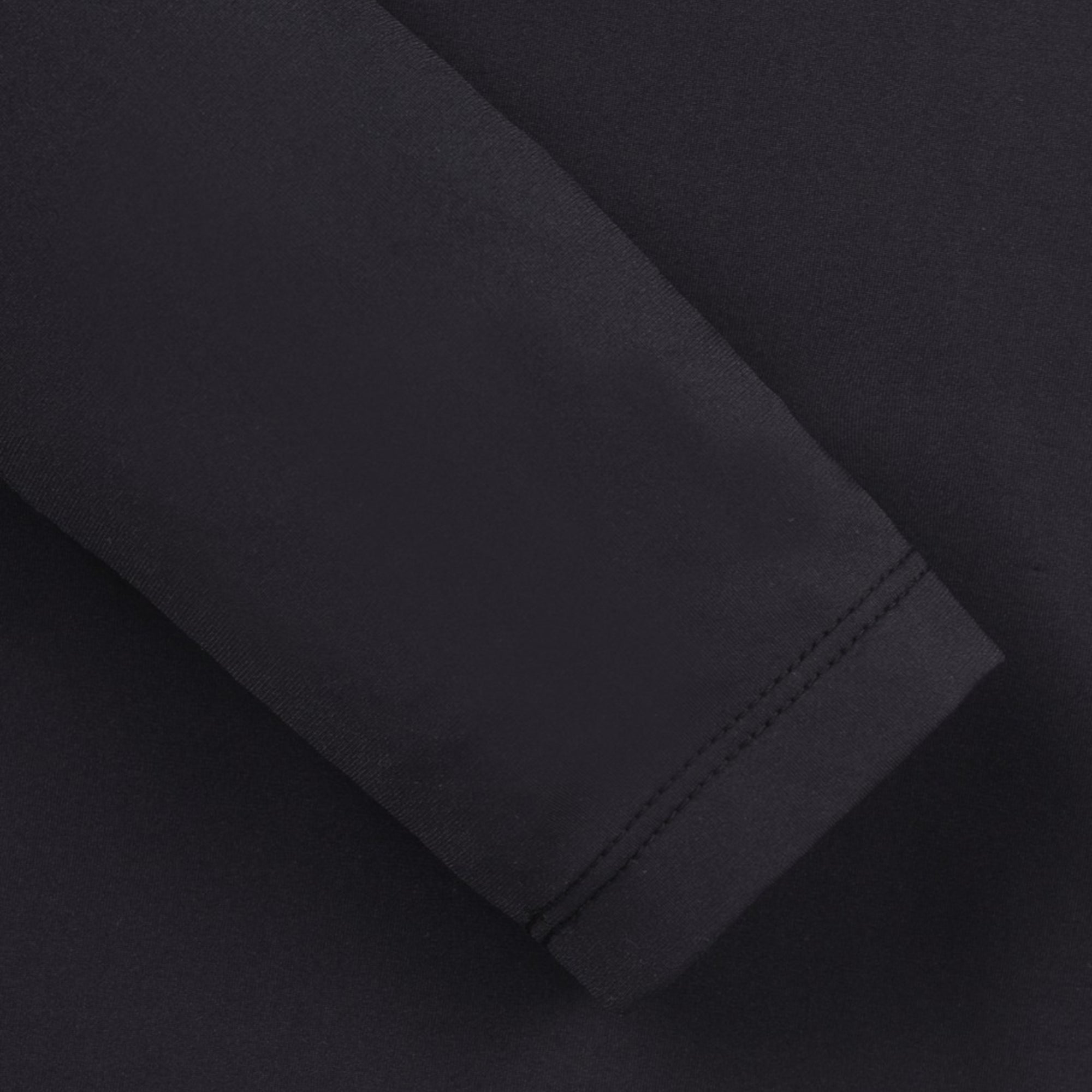 WOMENS ESSENTIAL長袖ポロシャツ ブラック/072344050