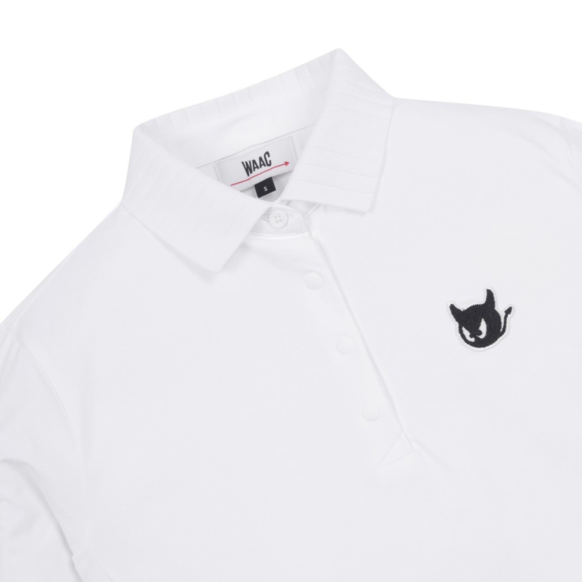 WOMENS ESSENTIAL長袖ポロシャツ アイボリー/072344050