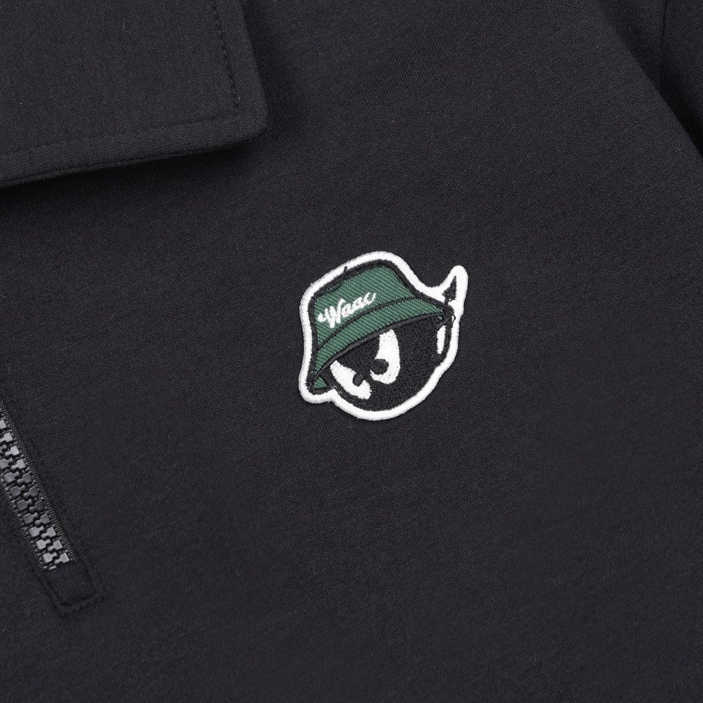 WOMENS ハーフジップスウェット ブラック/072342053