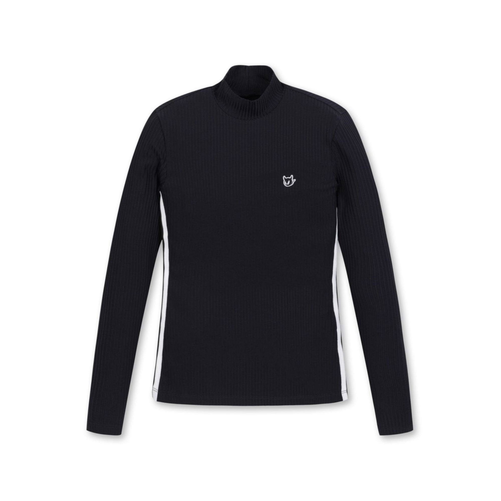 WOMENS ハイストレッチベーシックモックネック ブラック/072342051