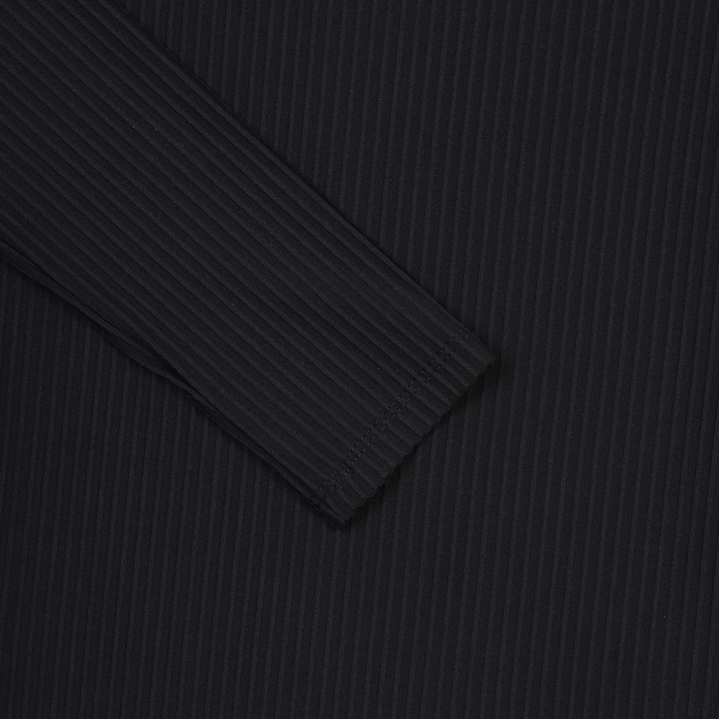 WOMEN べーシックリブモックネック ブラック