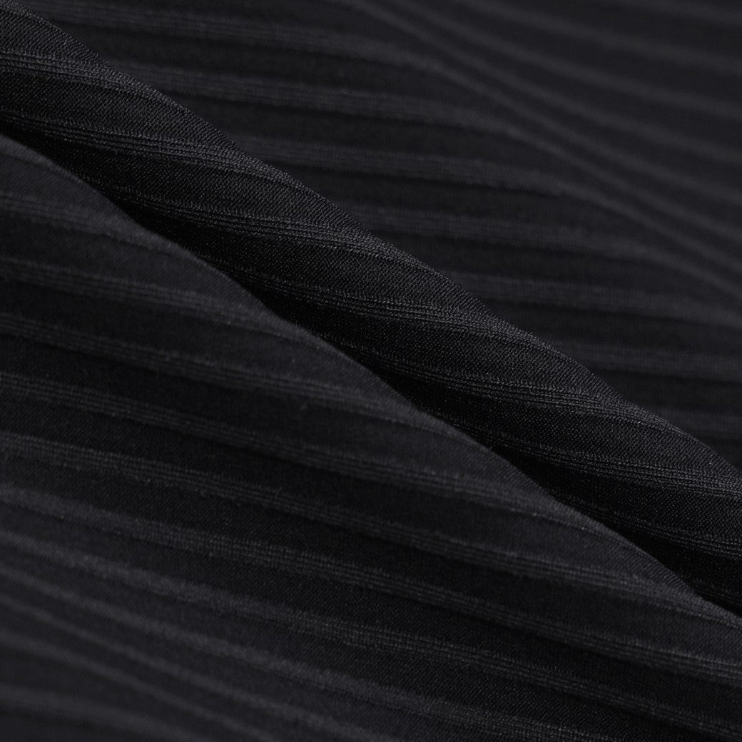 WOMEN べーシックリブモックネック ブラック