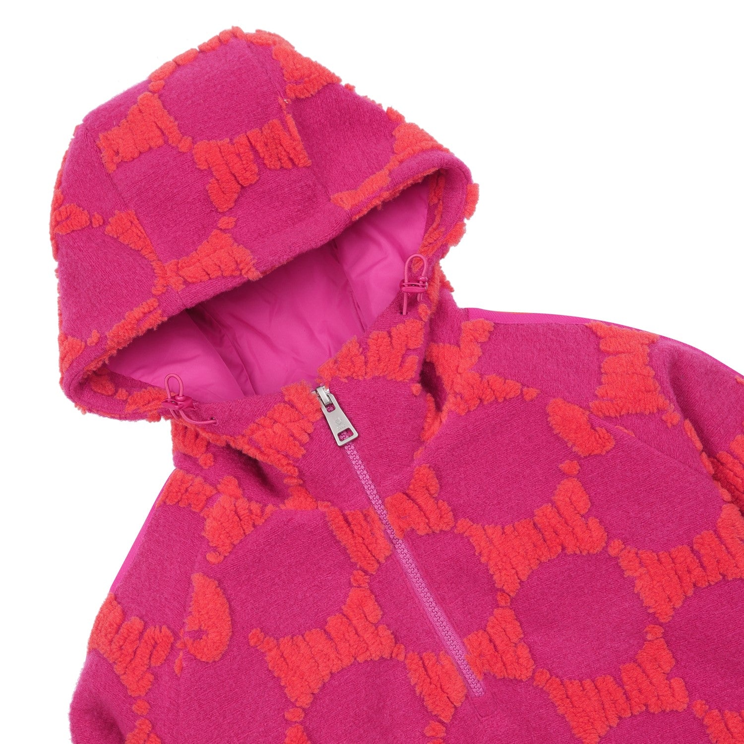 WOMENS ロゴパターン防風トップス ピンク/072334074